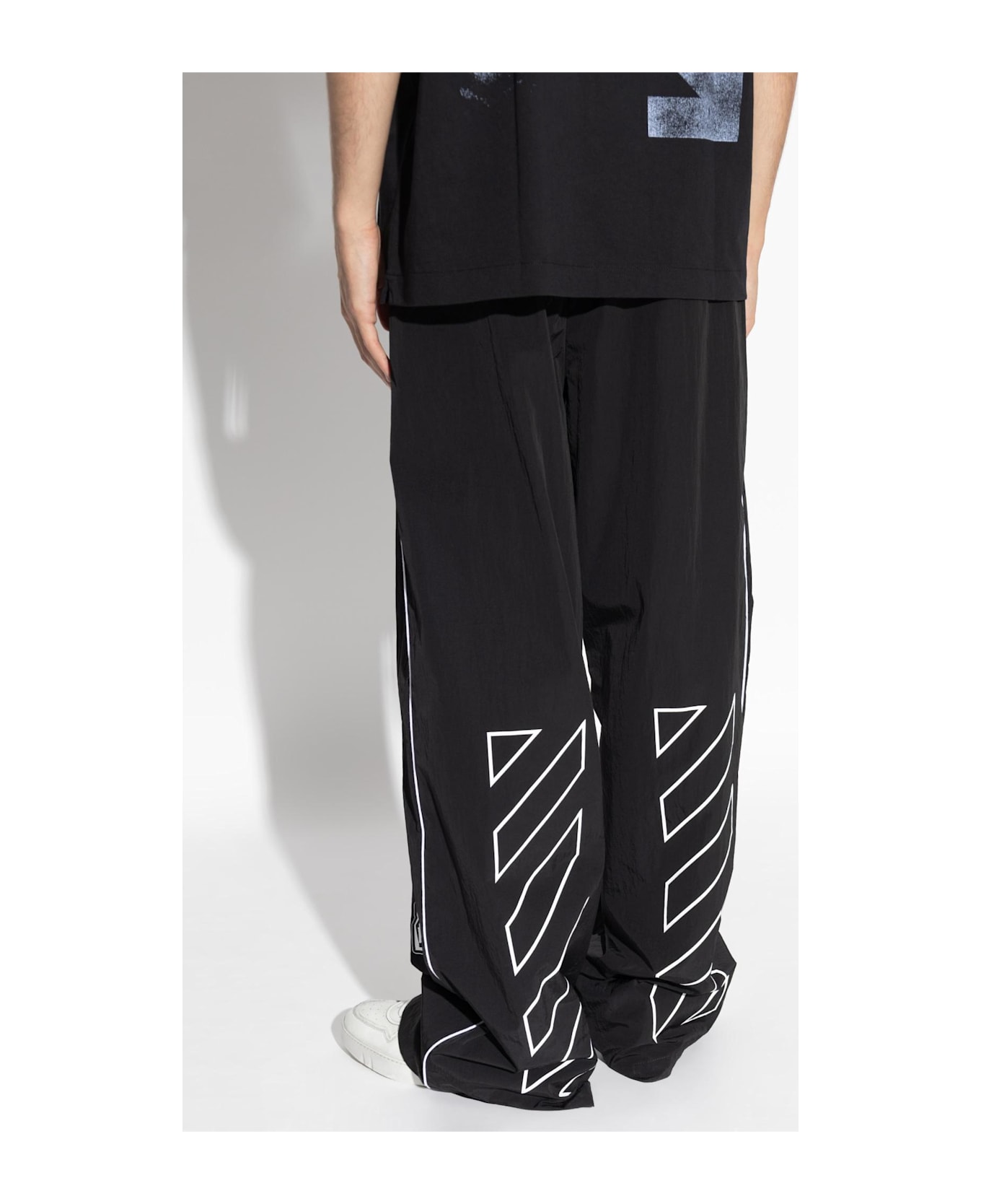 Off-White Pants With Pockets - Black Wh ボトムス