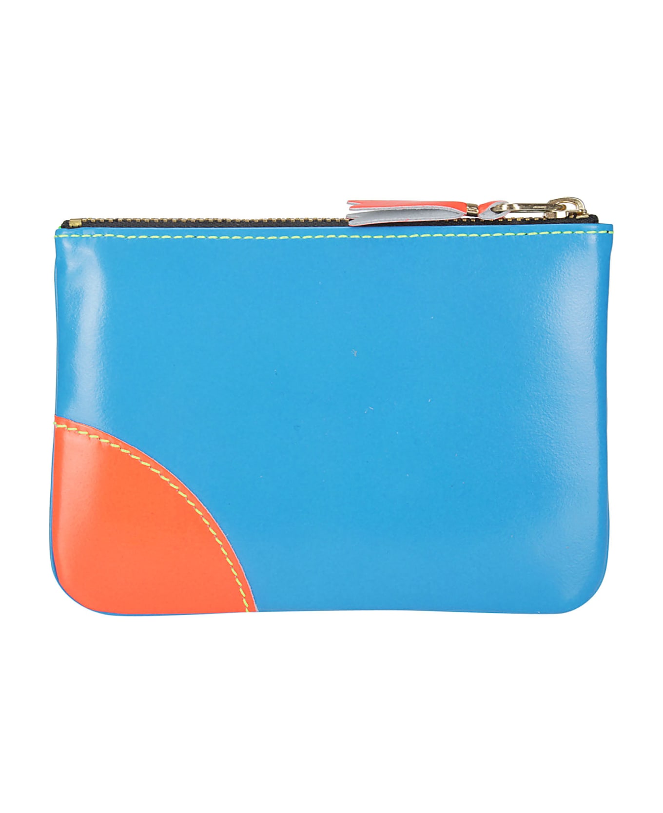 Comme des Garçons Wallet Super Fluo Leather Line - BLUE/GREEN 財布