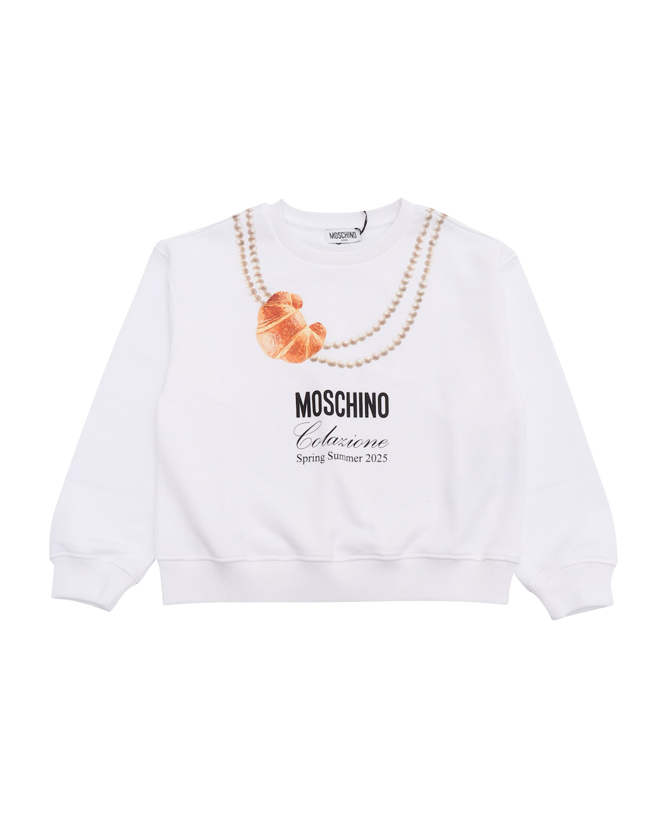 Moschino Crewneck Sweater - WHITE