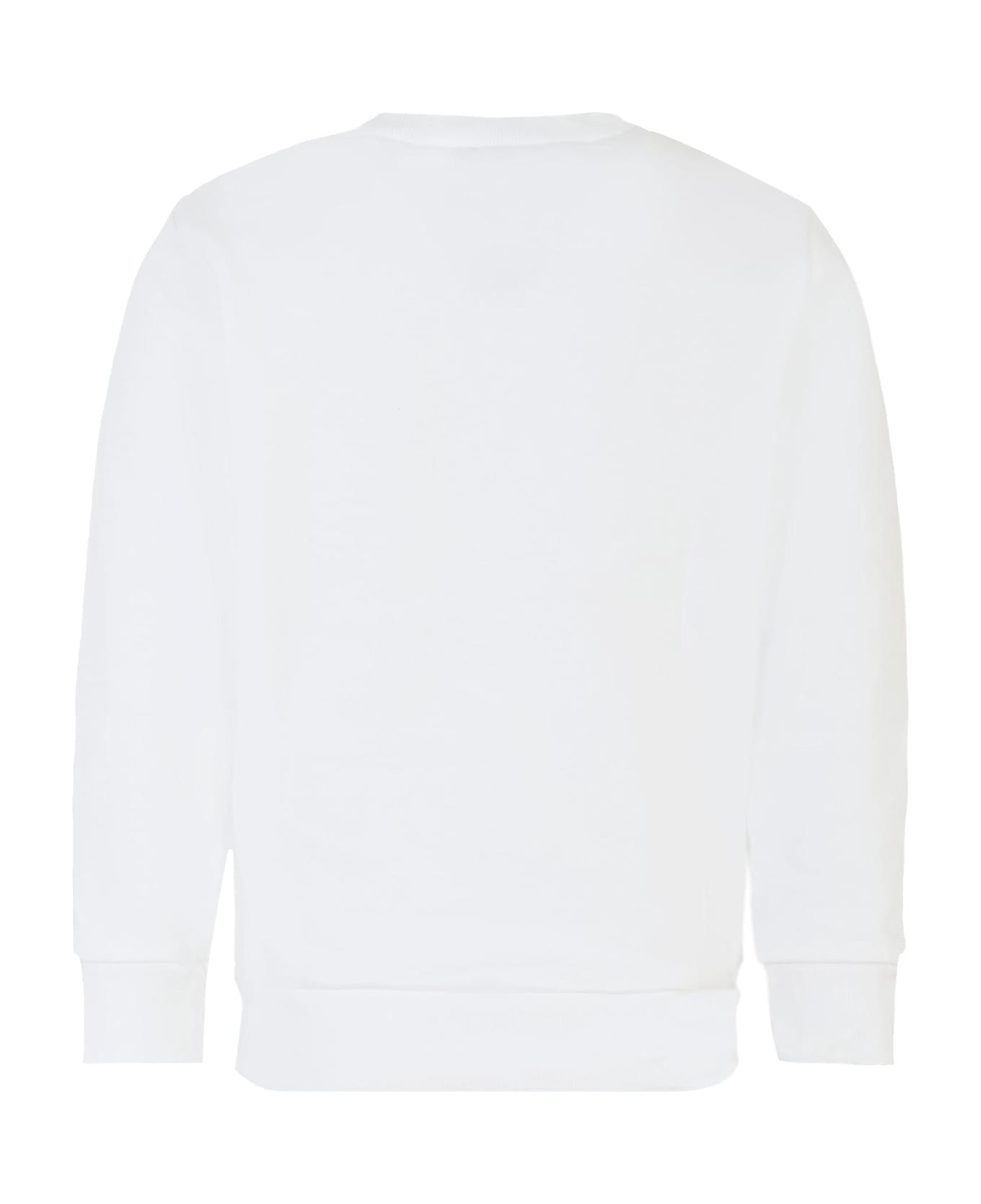 N.21 White Sweatshirt For Girl With Logo - White