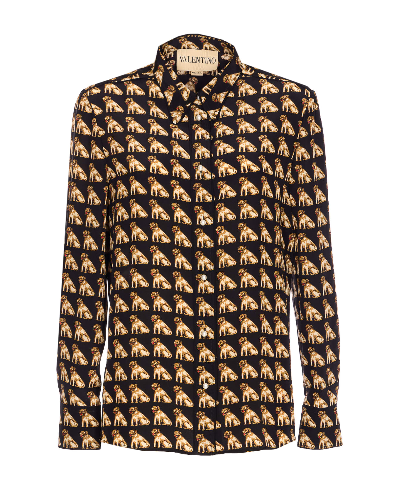 Valentino Garavani Crepe De Chine Petit Charles Shirt - MultiColour