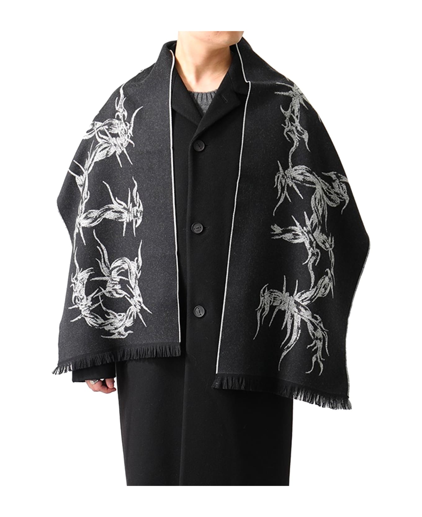 Givenchy Wool Scarf - Black スカーフ＆ストール