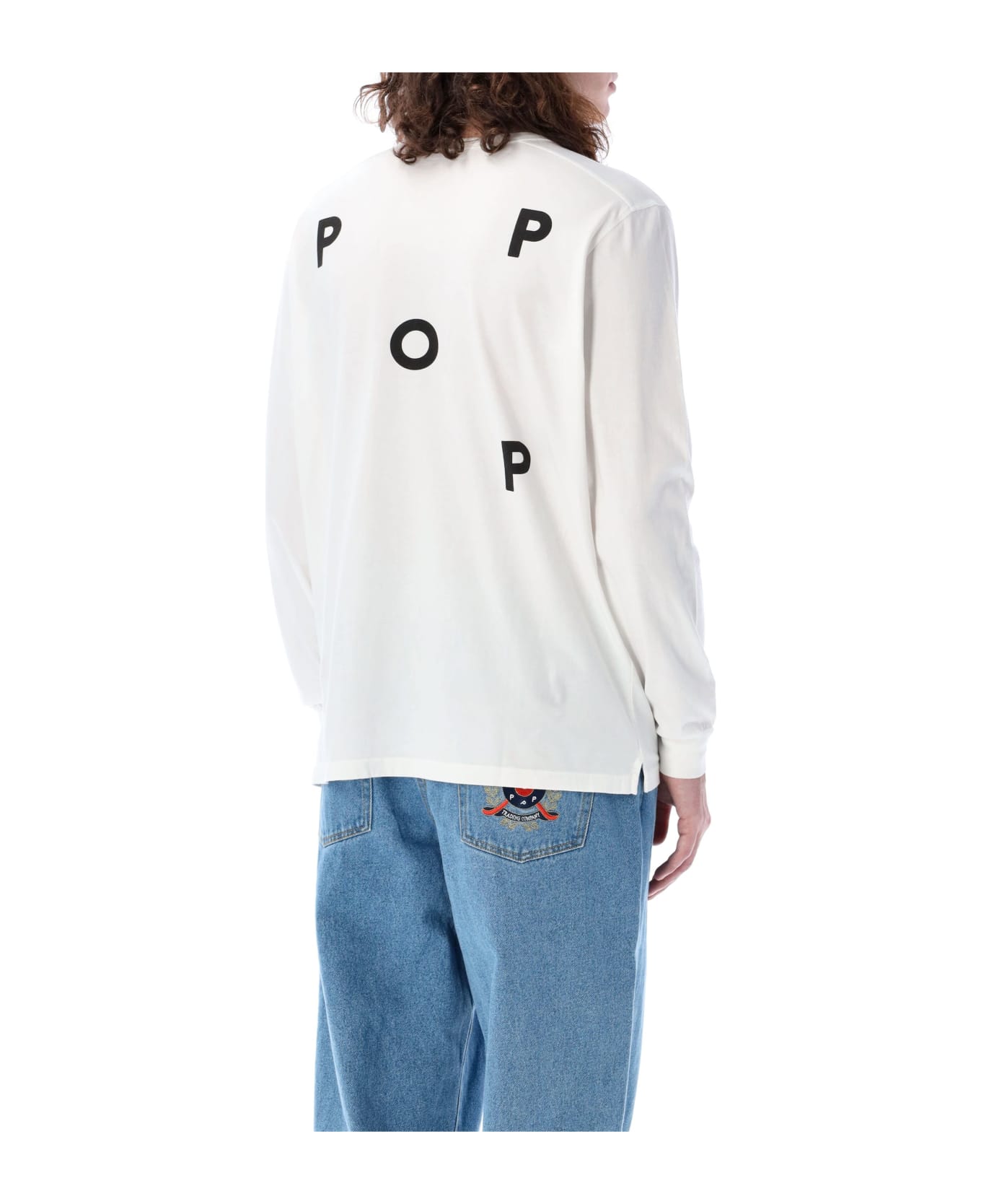 Pop Trading Company Pop Logo T-shirt - WHITE BLACK