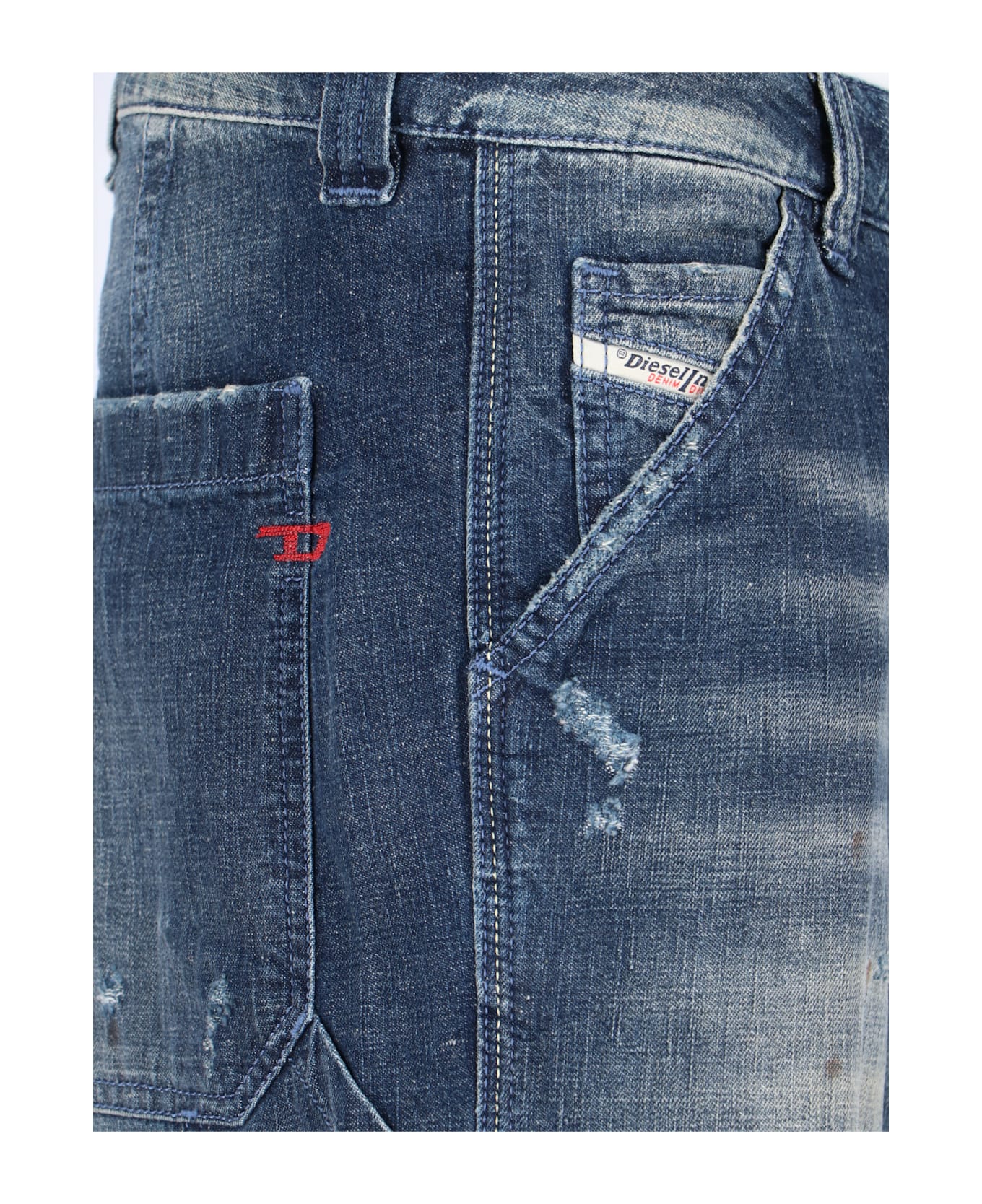 Diesel 'd-livery' Carpenter Jeans - BLUE WSHED