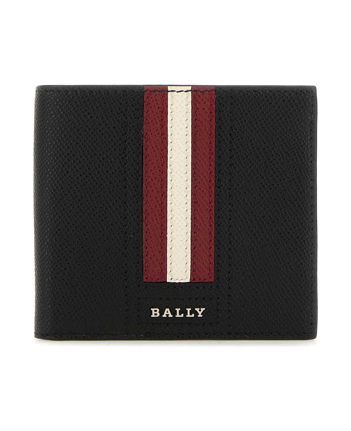 Bally Black Leather Trasai Wallet - Black