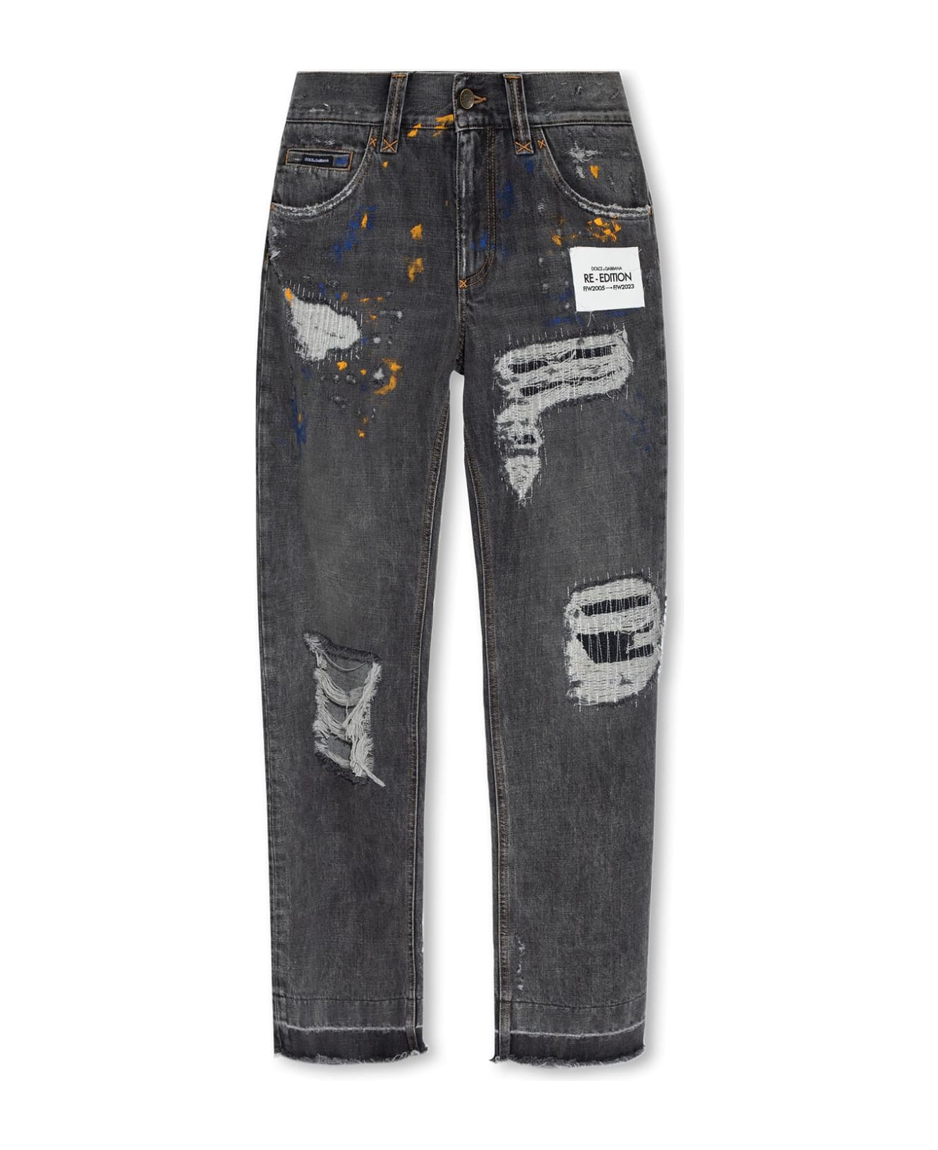 Dolce & Gabbana 're-edition F/w 2023' Collection Jeans - Grey