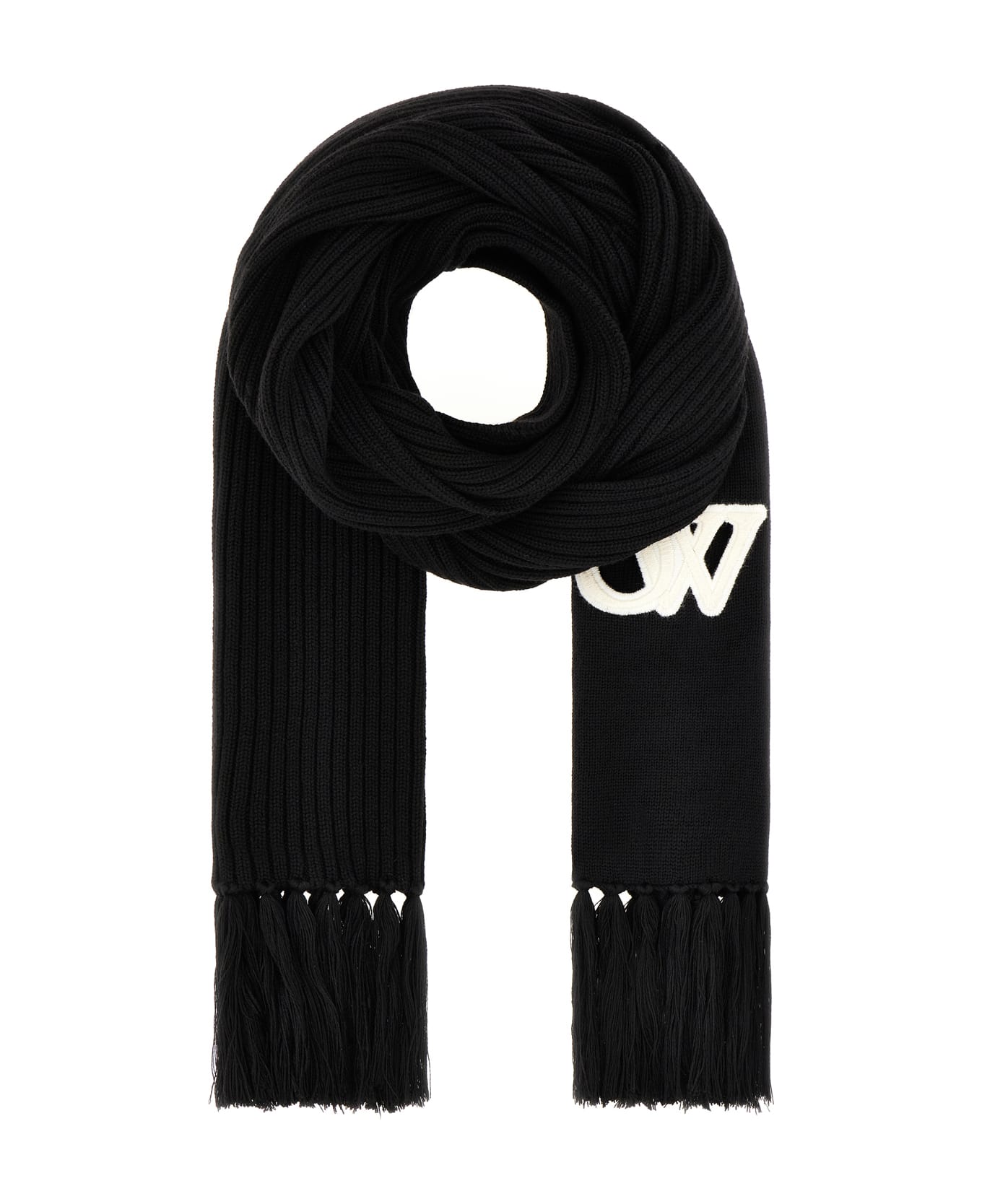 Off-White Black Wool Scarf | italist