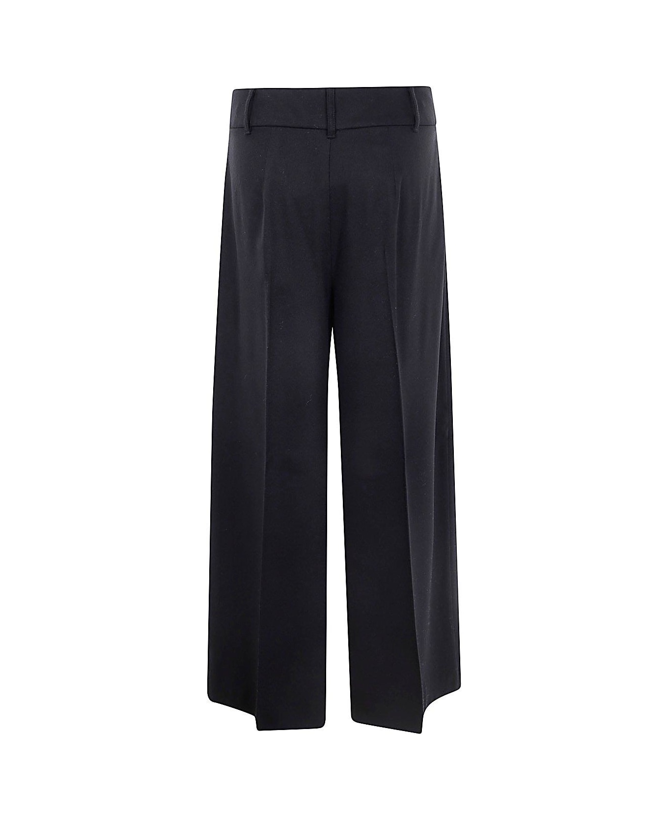 
S Max Mara Carmen High Waist Wide Leg Pants - Black