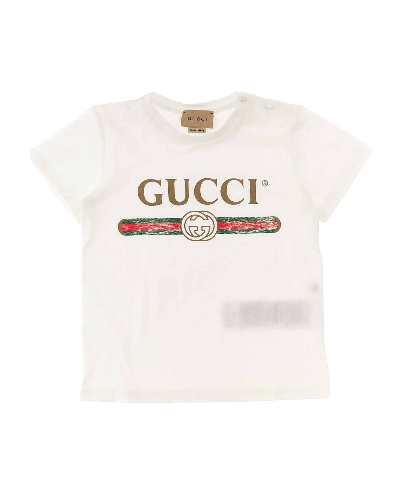Gucci Logo Print T-shirt - WHITE