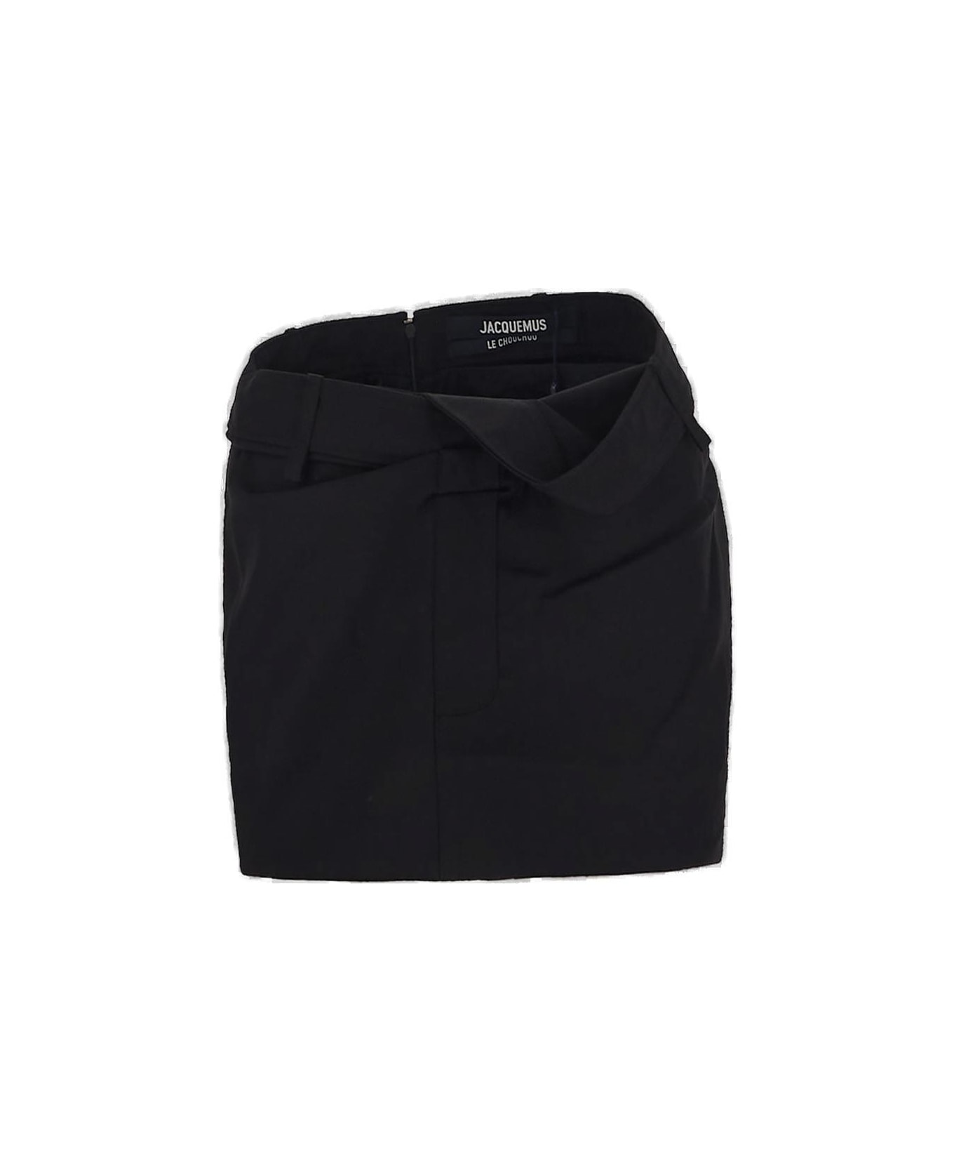 Jacquemus Twisted Mini Skirt - Black