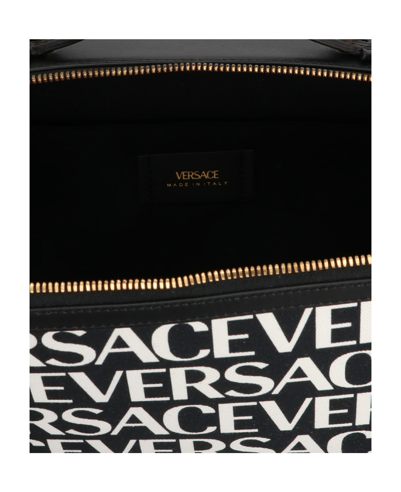 Versace 'messenger La Greca Signature' Crossbody Bag - White/Black