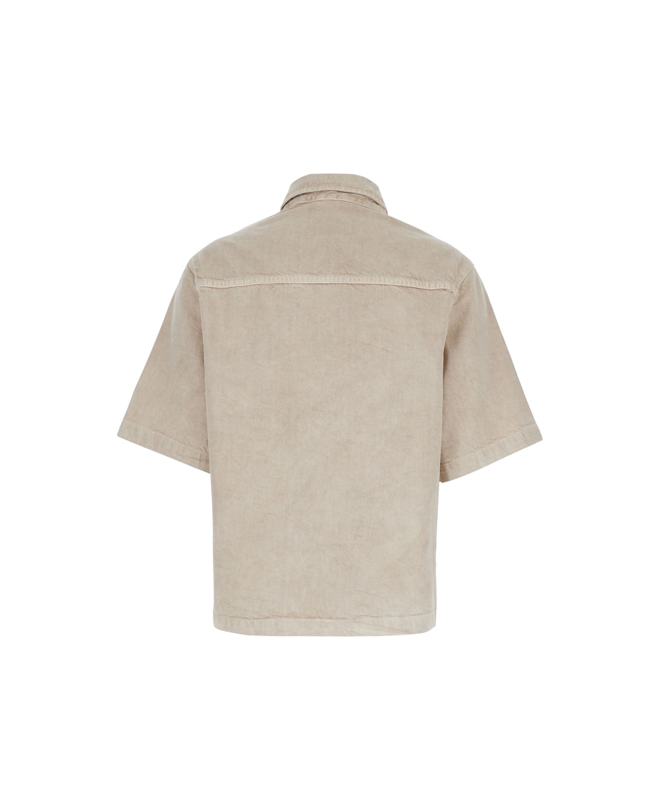 Haikure 
olive
 Beige Shirt With Classic Collar In Cotton And Linen Blend Woman - Beige