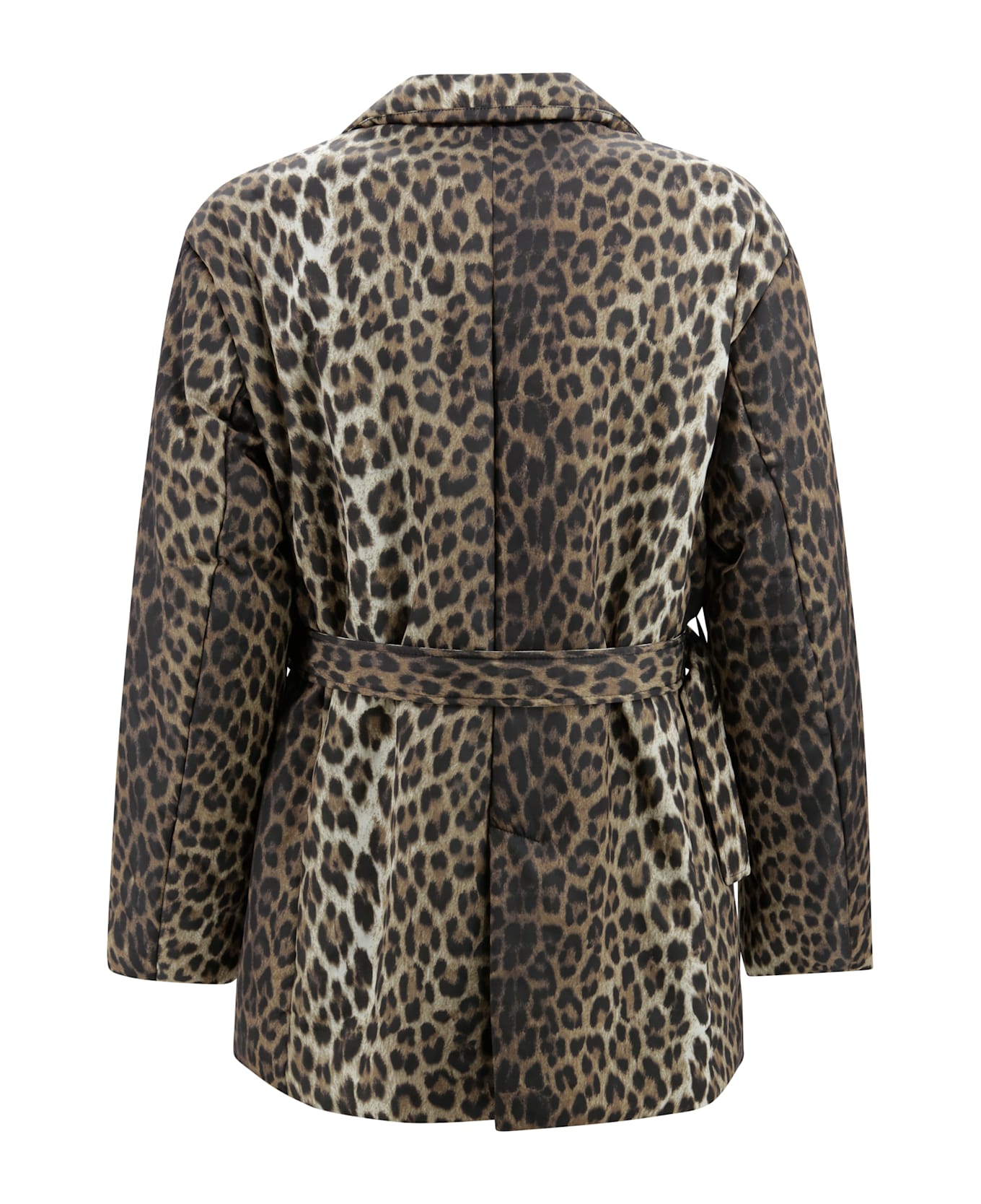 Parosh Double-breasted Spotted Coat - Brown