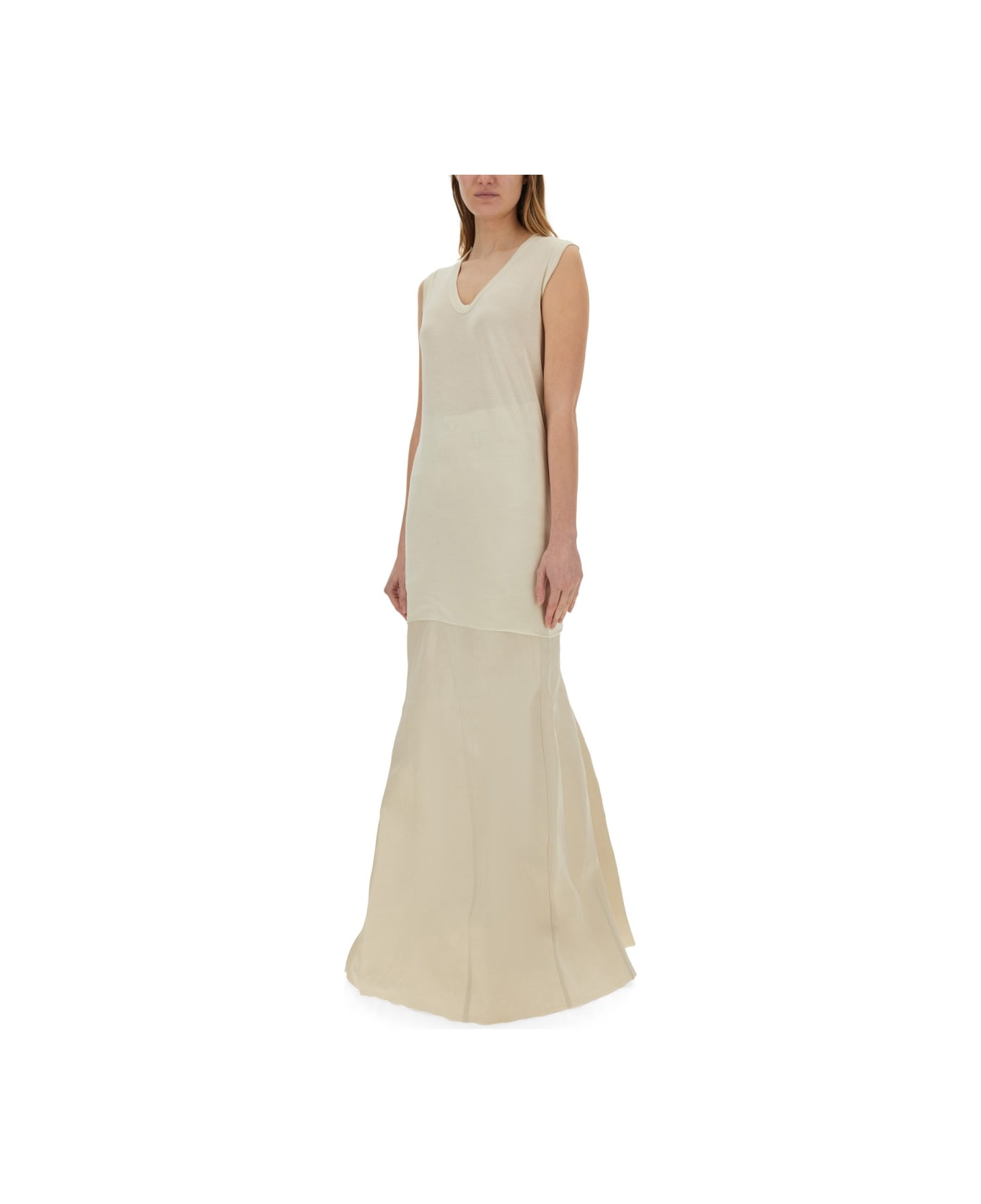 Rick Owens Long Skirt - BEIGE