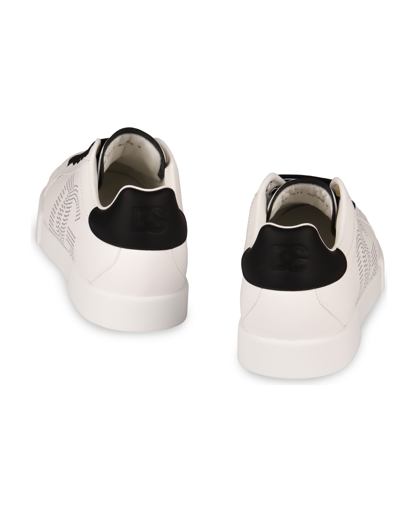 Dolce & Gabbana Portofino Leather Low-top Sneakers - White