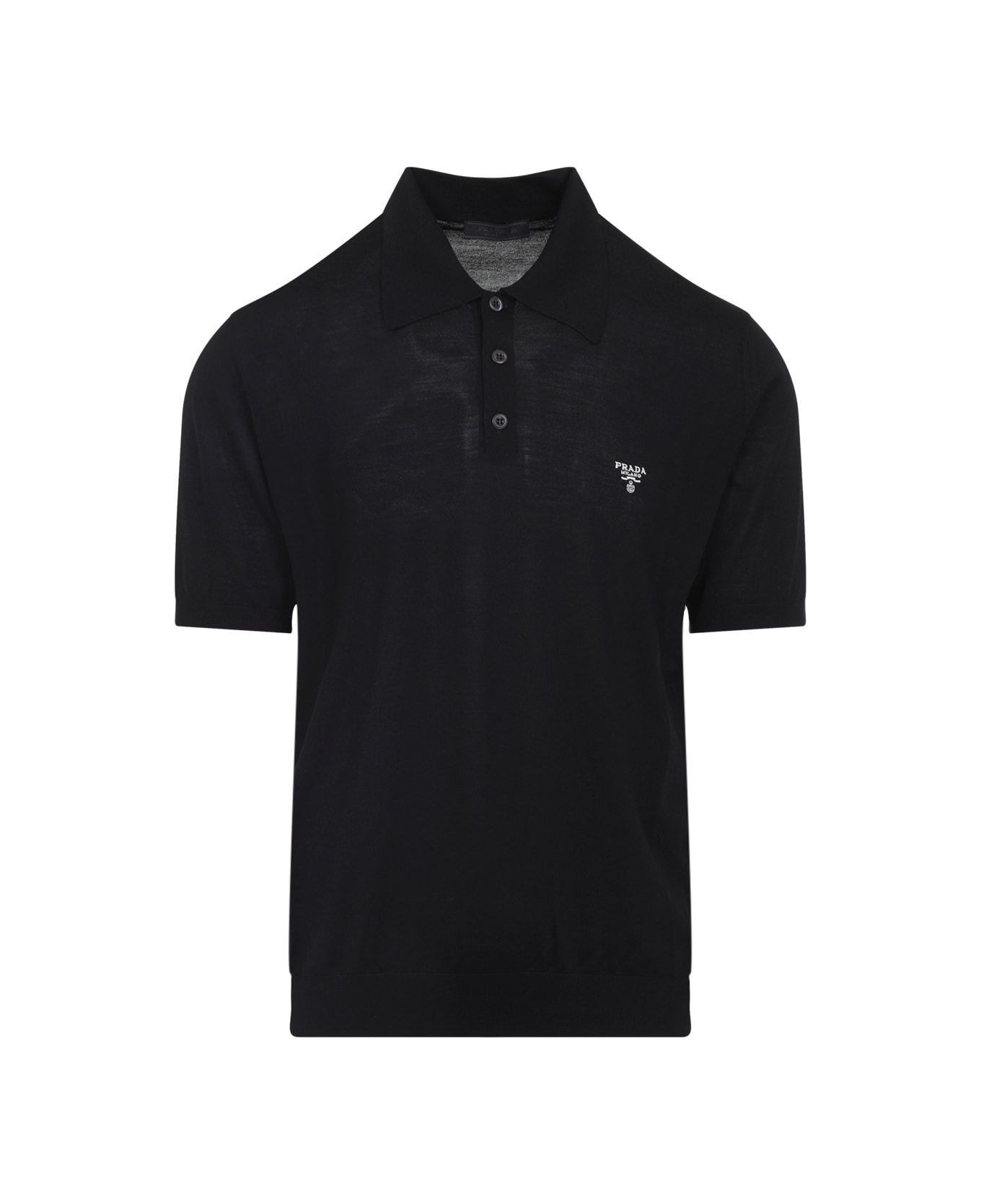 Prada Knit Polo - Nero
