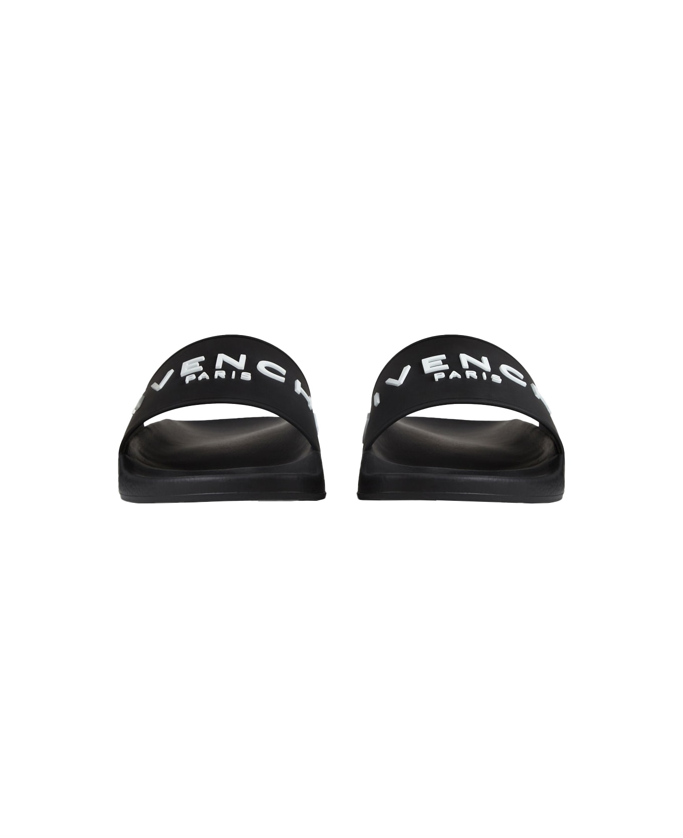 Givenchy Paris Slippers In Black Rubber - Black
