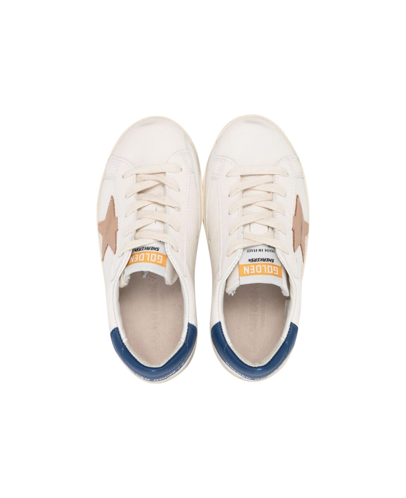 Golden Goose Super Star Nappa Leather Upper And List Nubuck Star Leather Heel - WHITE