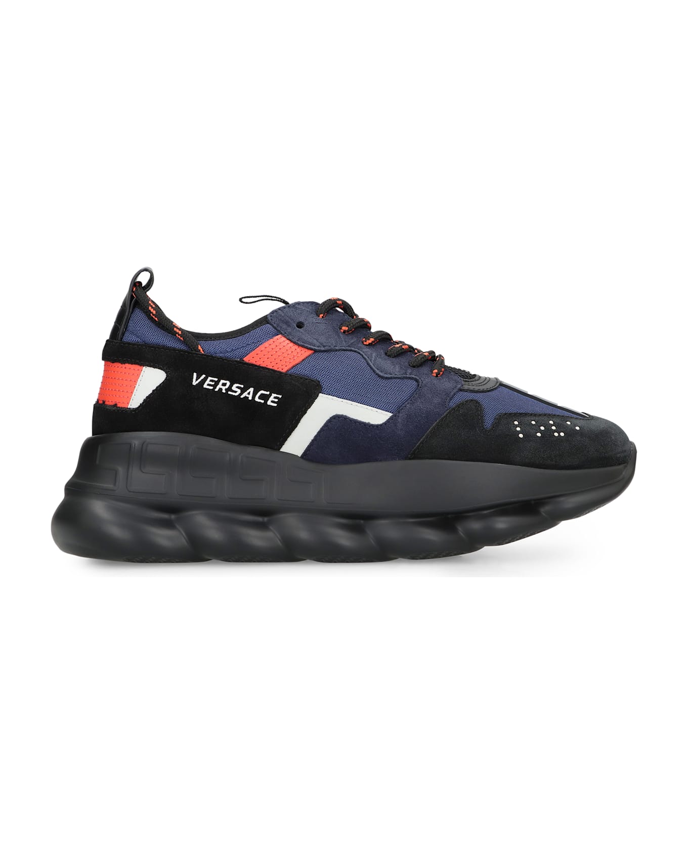 Versace Chain Reaction Chunky Sneakers - black