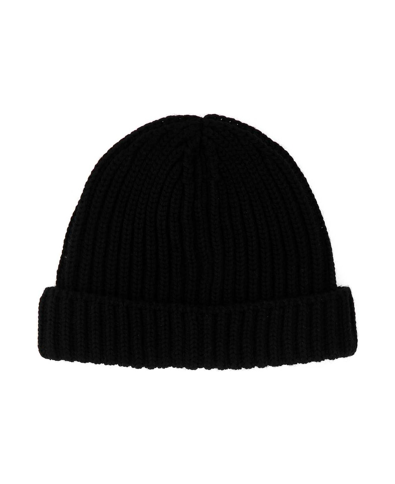Prada Black Wool Beanie Hat - F0002