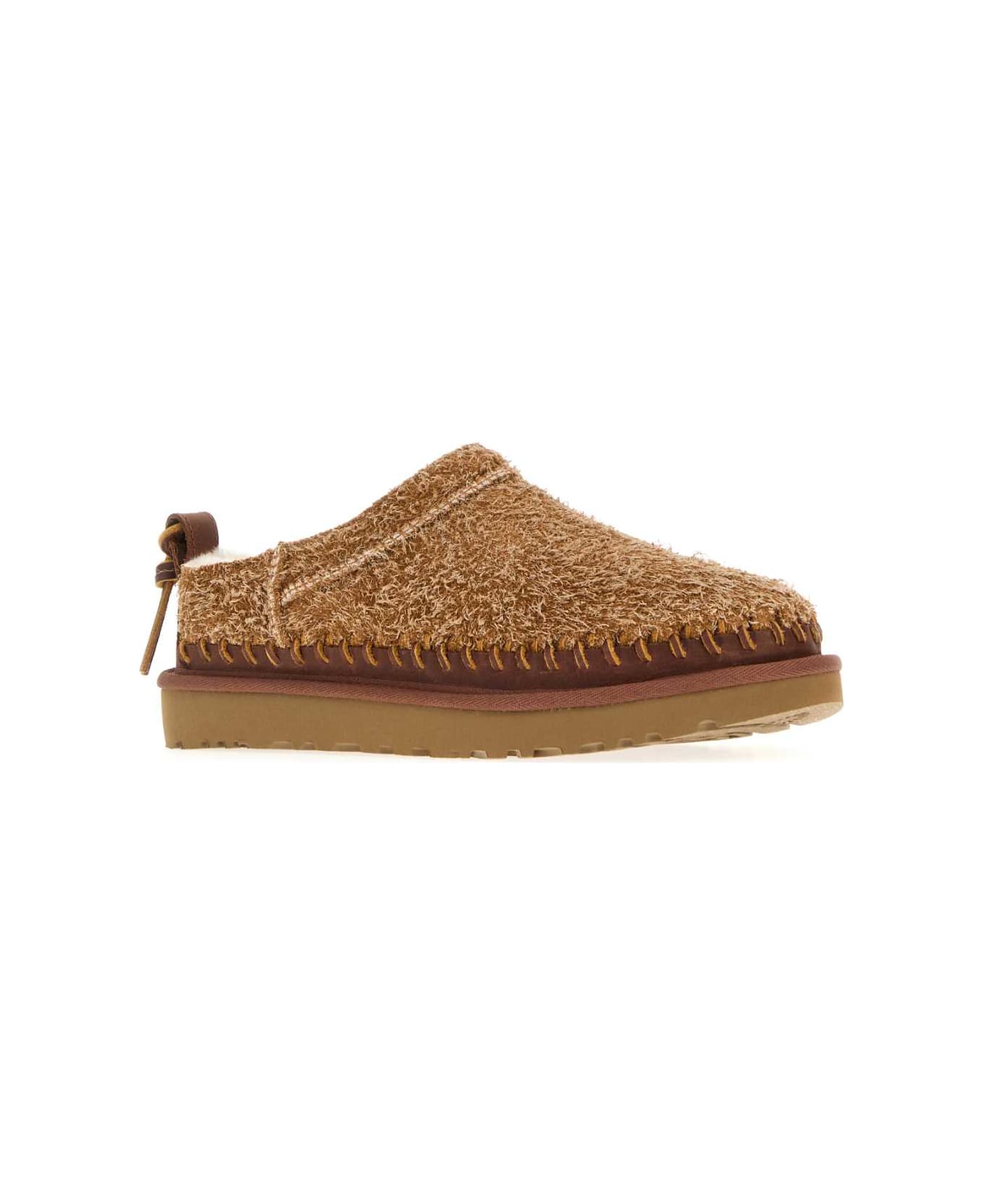UGG Camel Suede Classic Micro Biarritz Slippers - Brown