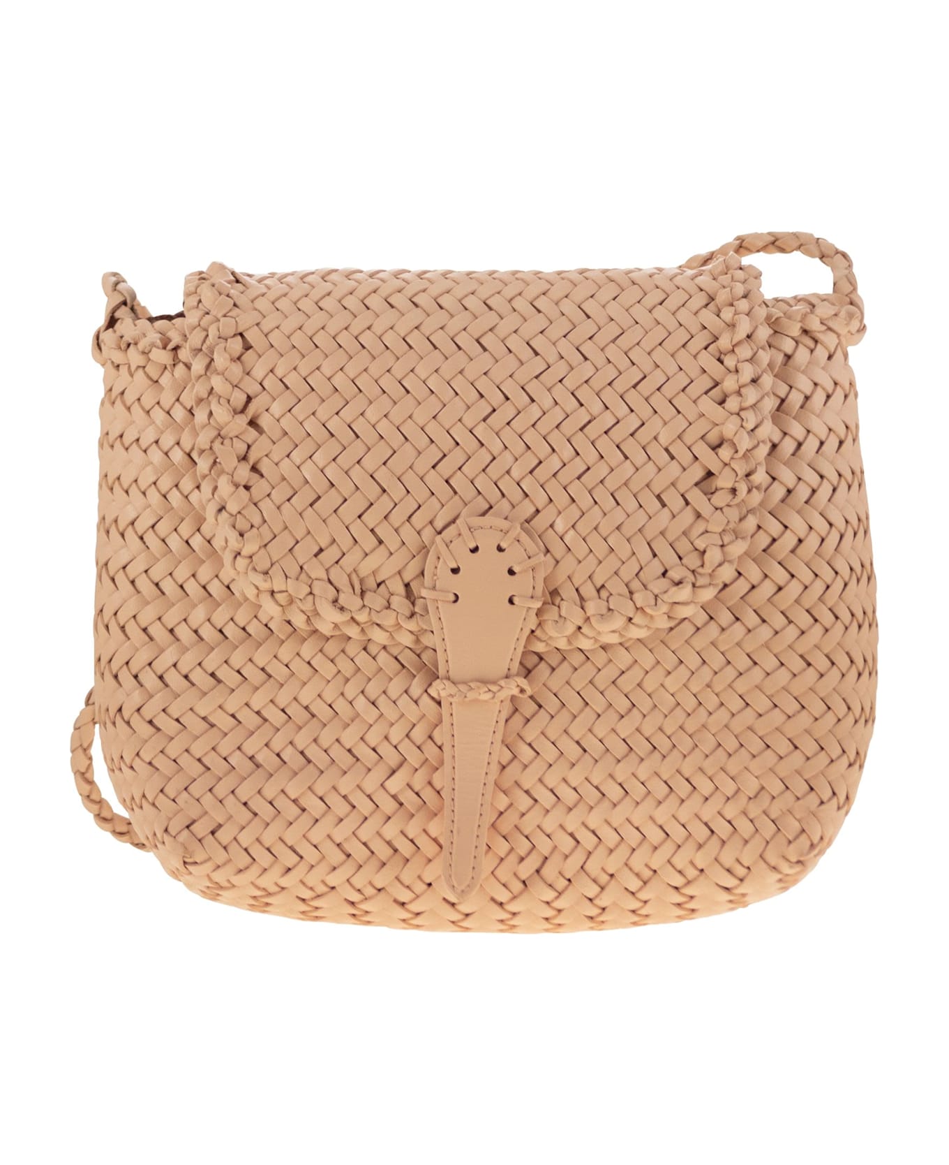 Dragon Diffusion Mini City Bag - Woven Leather Bag - Pink