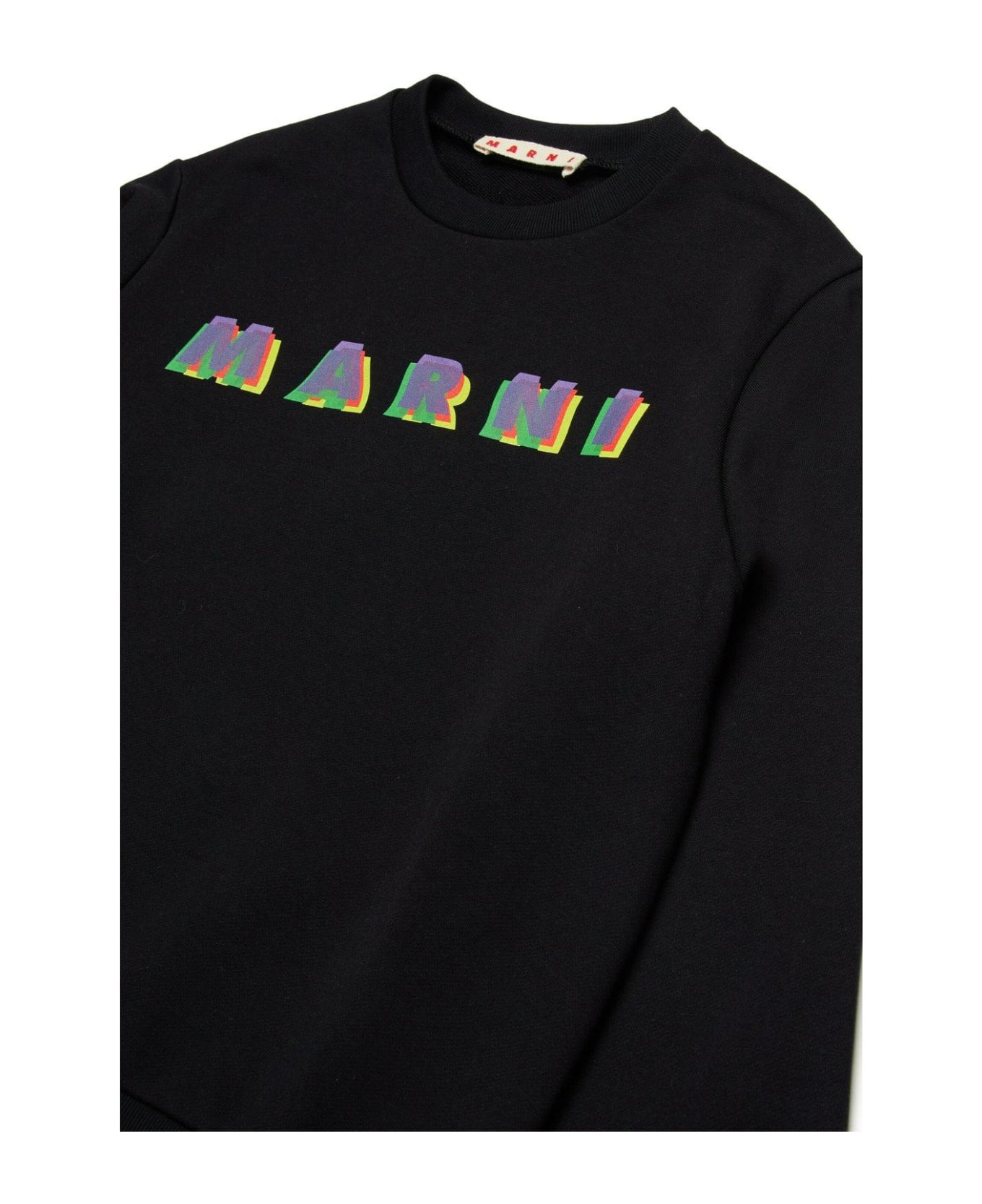Marni Logo-printed Crewneck Sweatshirt - Black