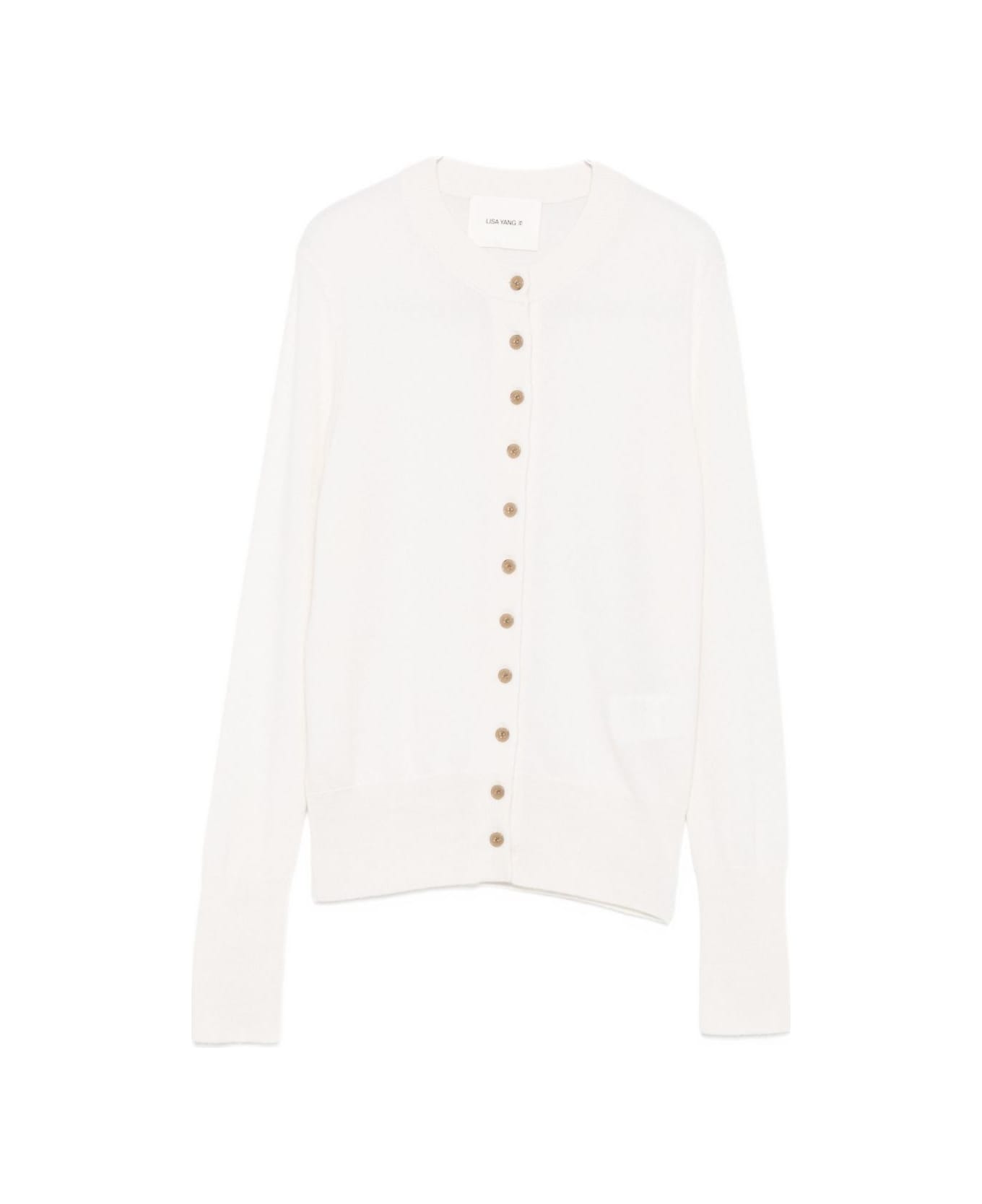 Lisa Yang White Cardigan - White