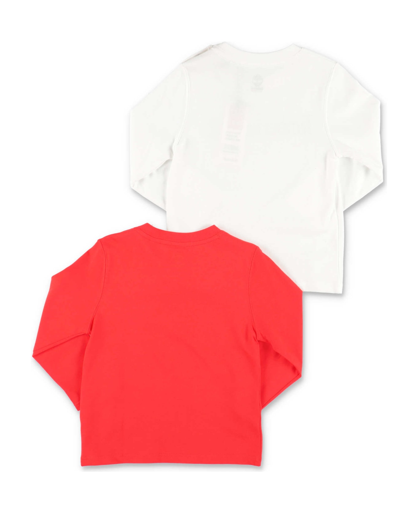 Timberland Set Due T-shirt Una Bianca Una Rossa In Jersey Di Cotone - Bianco