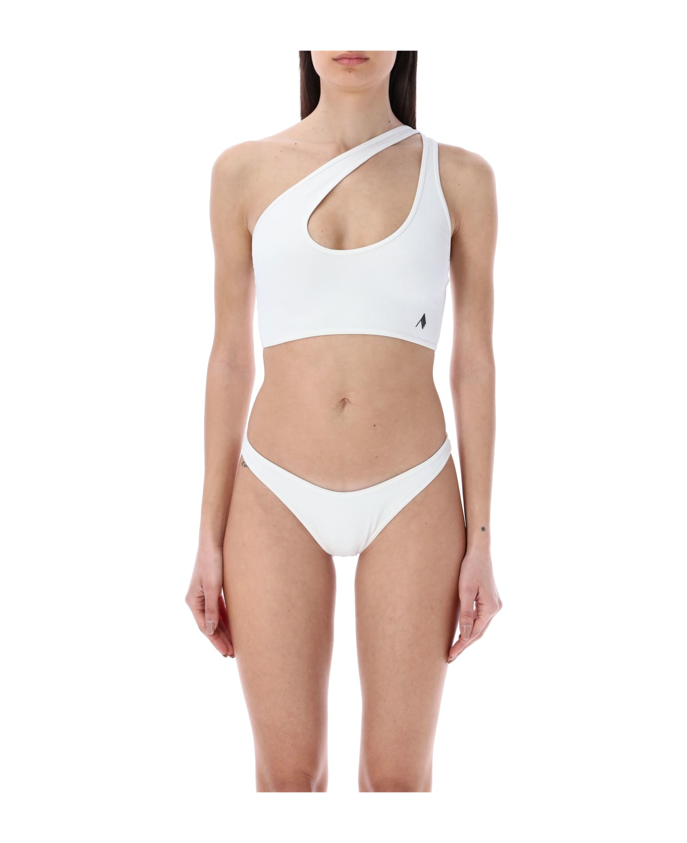 The Attico Ribbed Bikini - WHITE ビキニ
