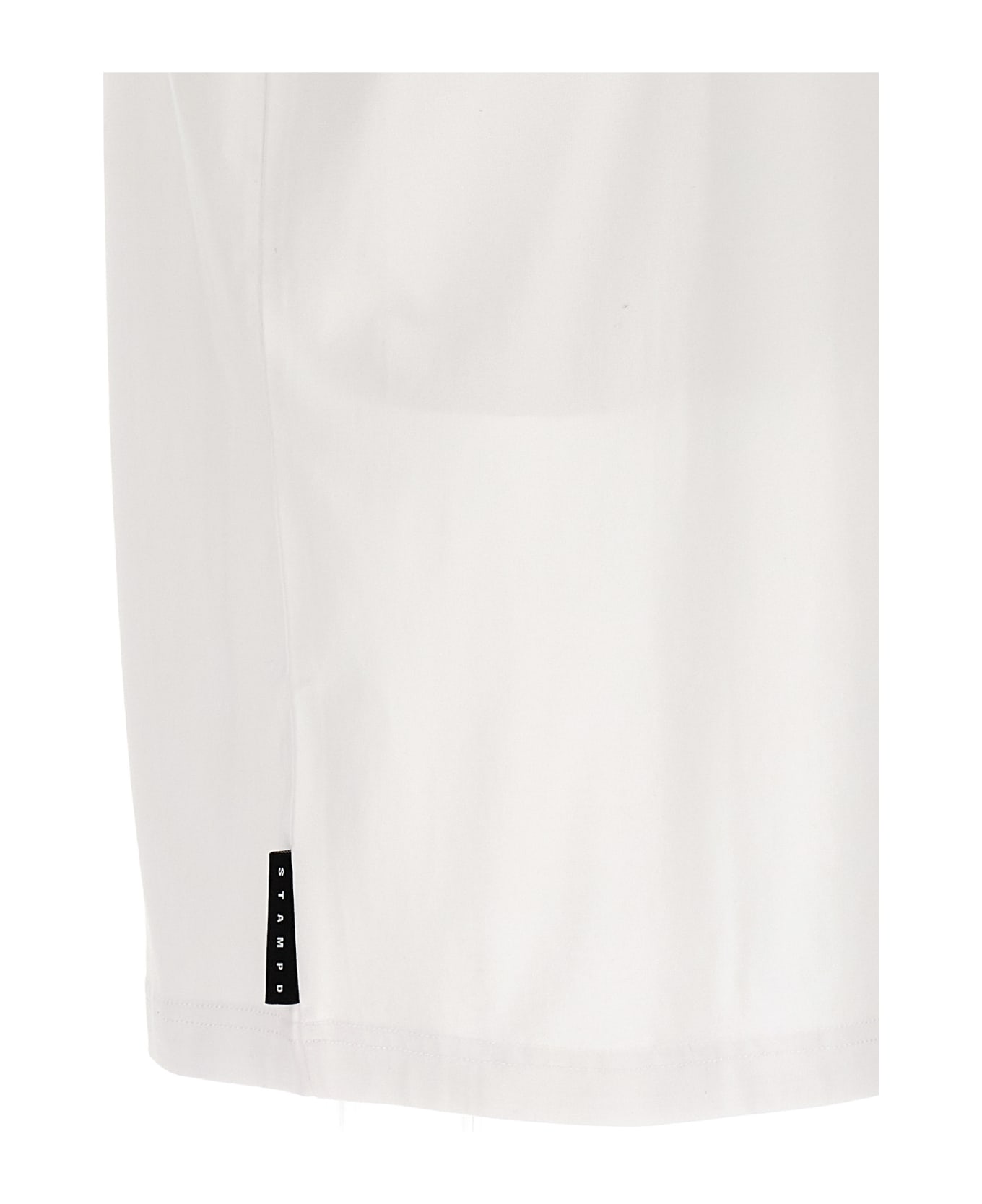Stampd T-shirt 'stacked Logo' - White