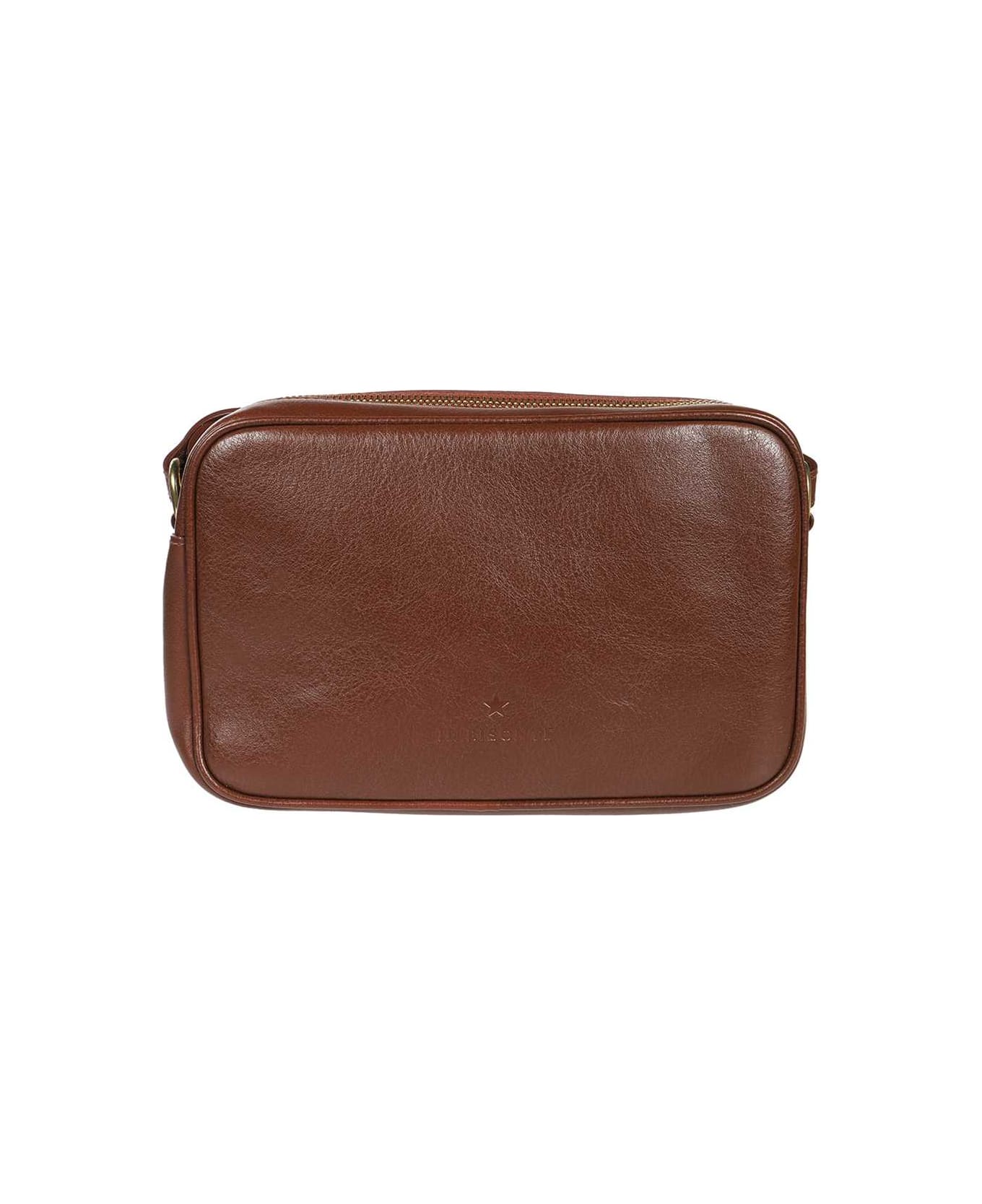 Il Bisonte Leather Crossbody Bag - brown