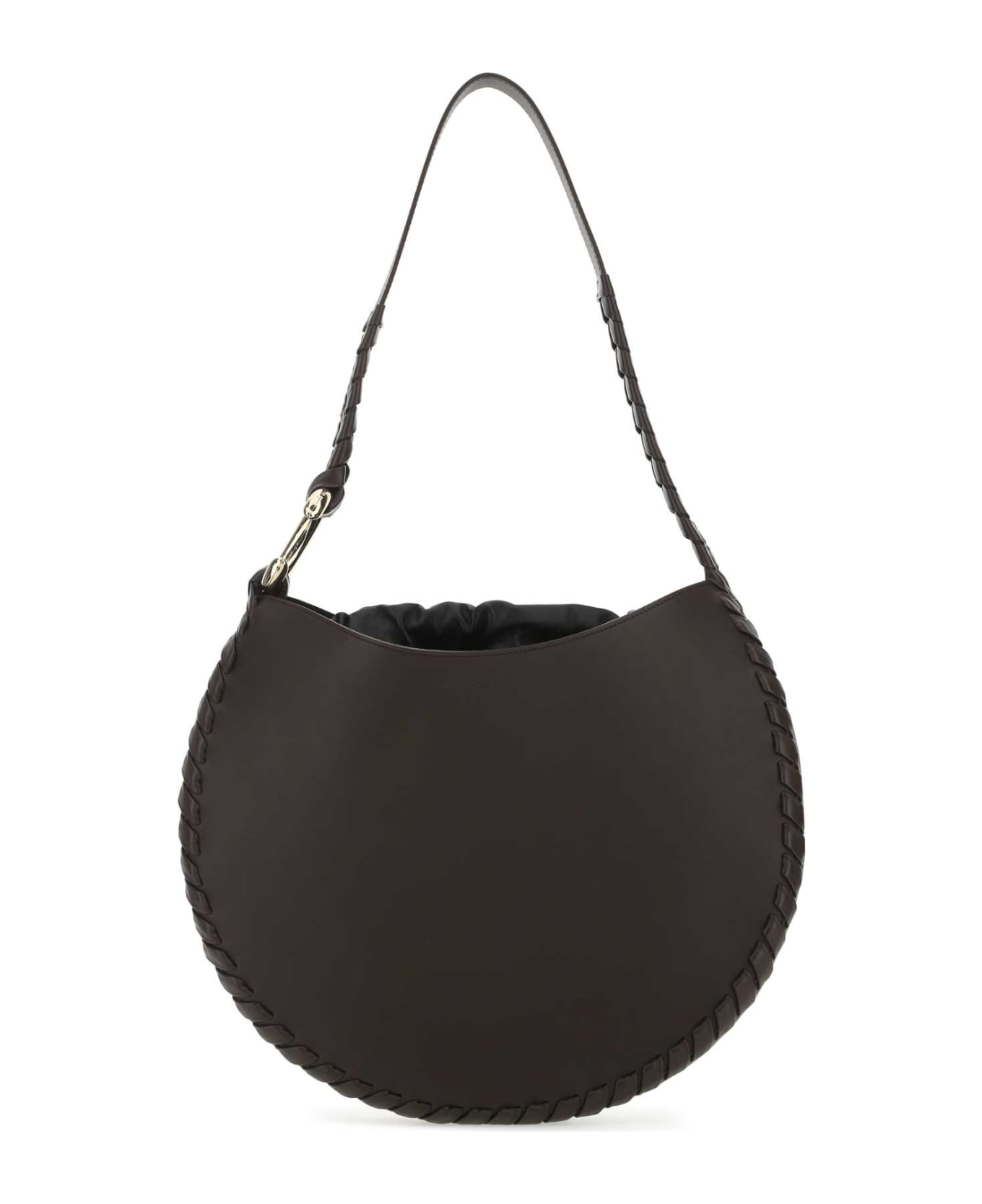 Chloé Dark Brown Leather Large Mate Shoulder Bag - 297