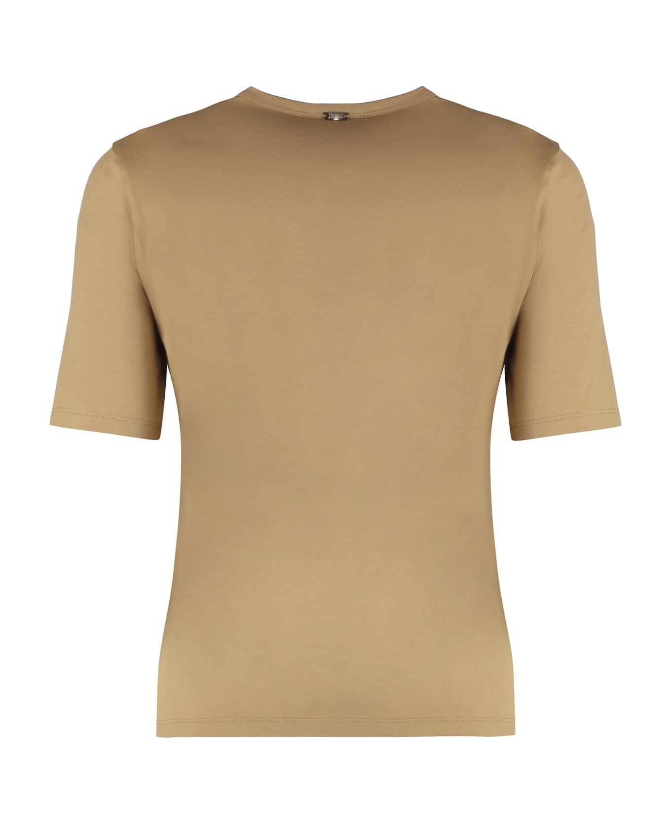 Herno Cotton Crew-neck T-shirt - Sand