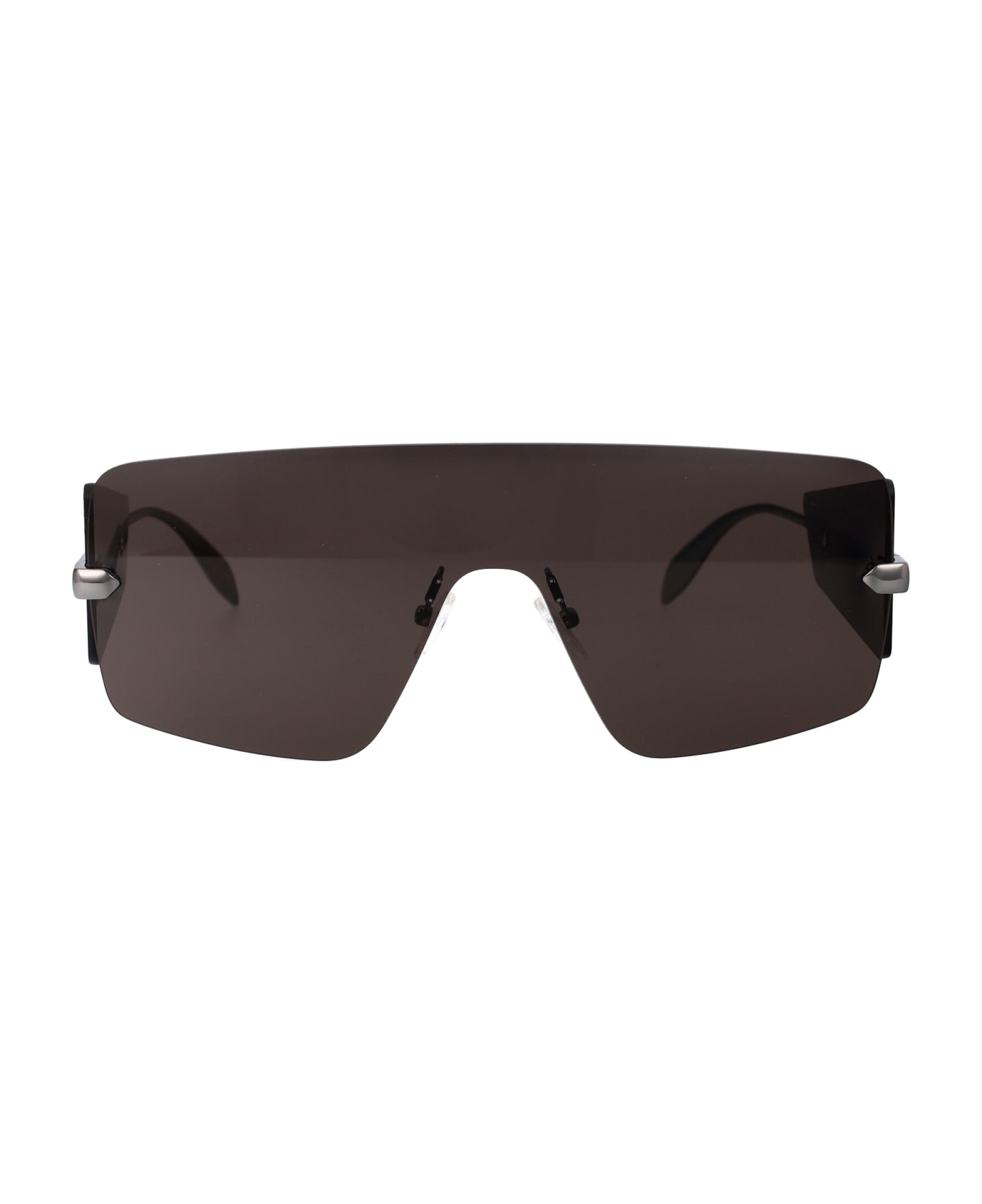 Alexander McQueen Eyewear Am0460s Sunglasses - 001 RUTHENIUM RUTHENIUM GREY