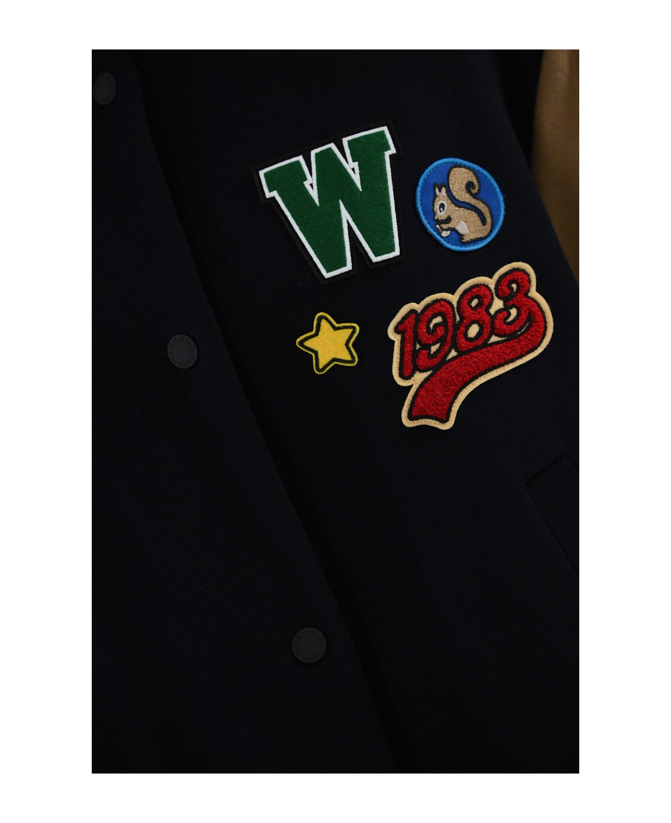 Weekend Max Mara Adorni Bomber Jacket In Wool - Blue