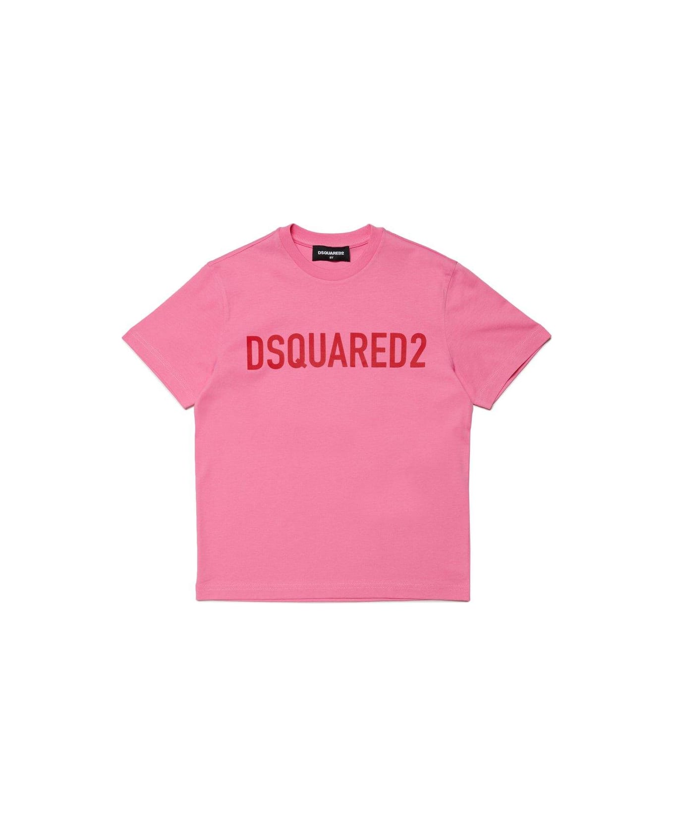 Dsquared2 Logo-printed Crewneck T-shirt - Pink Tシャツ＆ポロシャツ