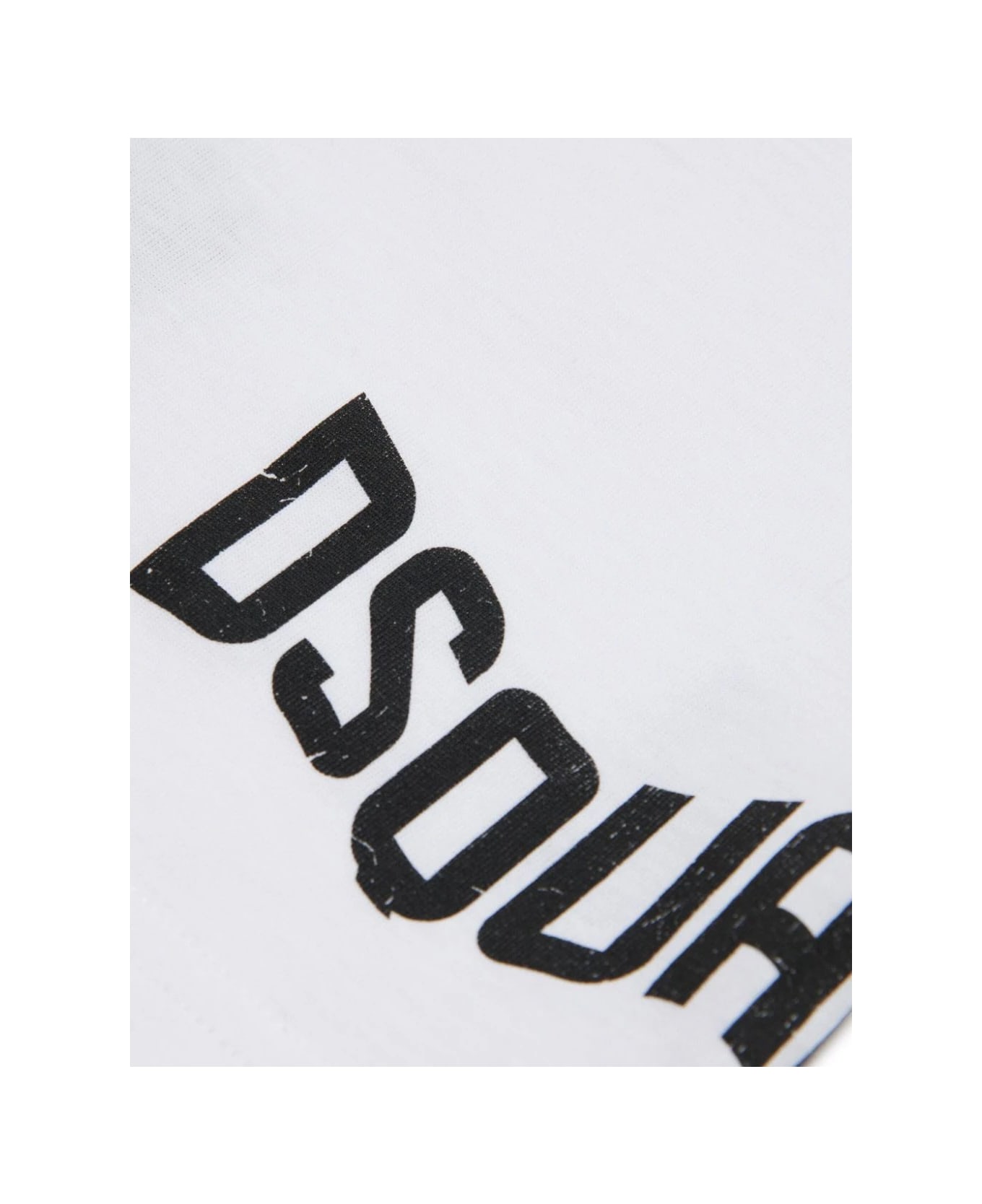 Dsquared2 White T-shirt With Wave Logo - White
