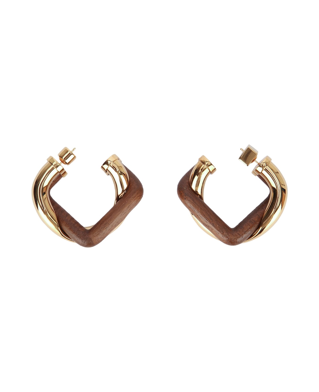 Jacquemus Les Boucles Doppio - GOLDBROWN