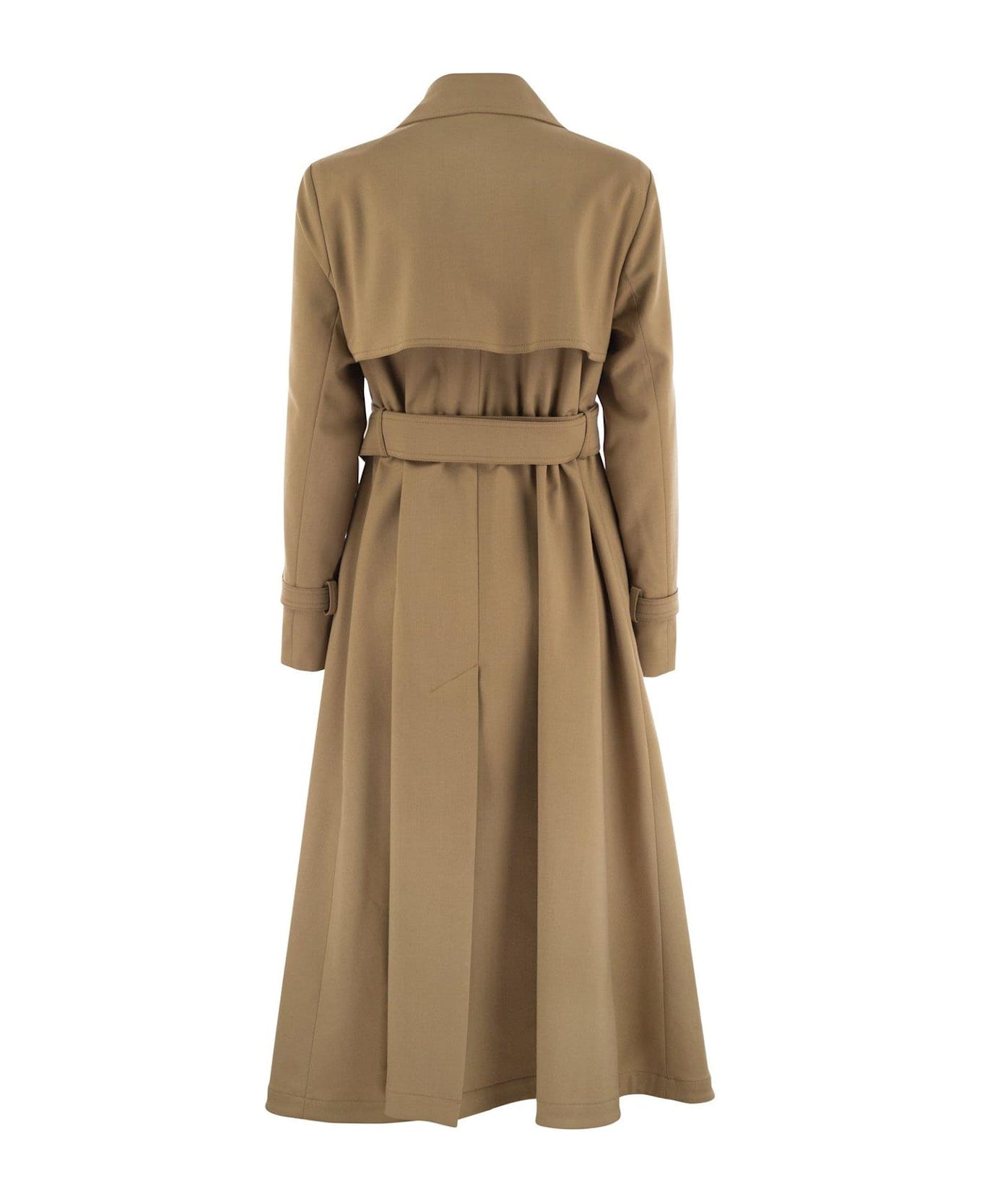 Weekend Max Mara Double-breasted Belted Coat - Cammello