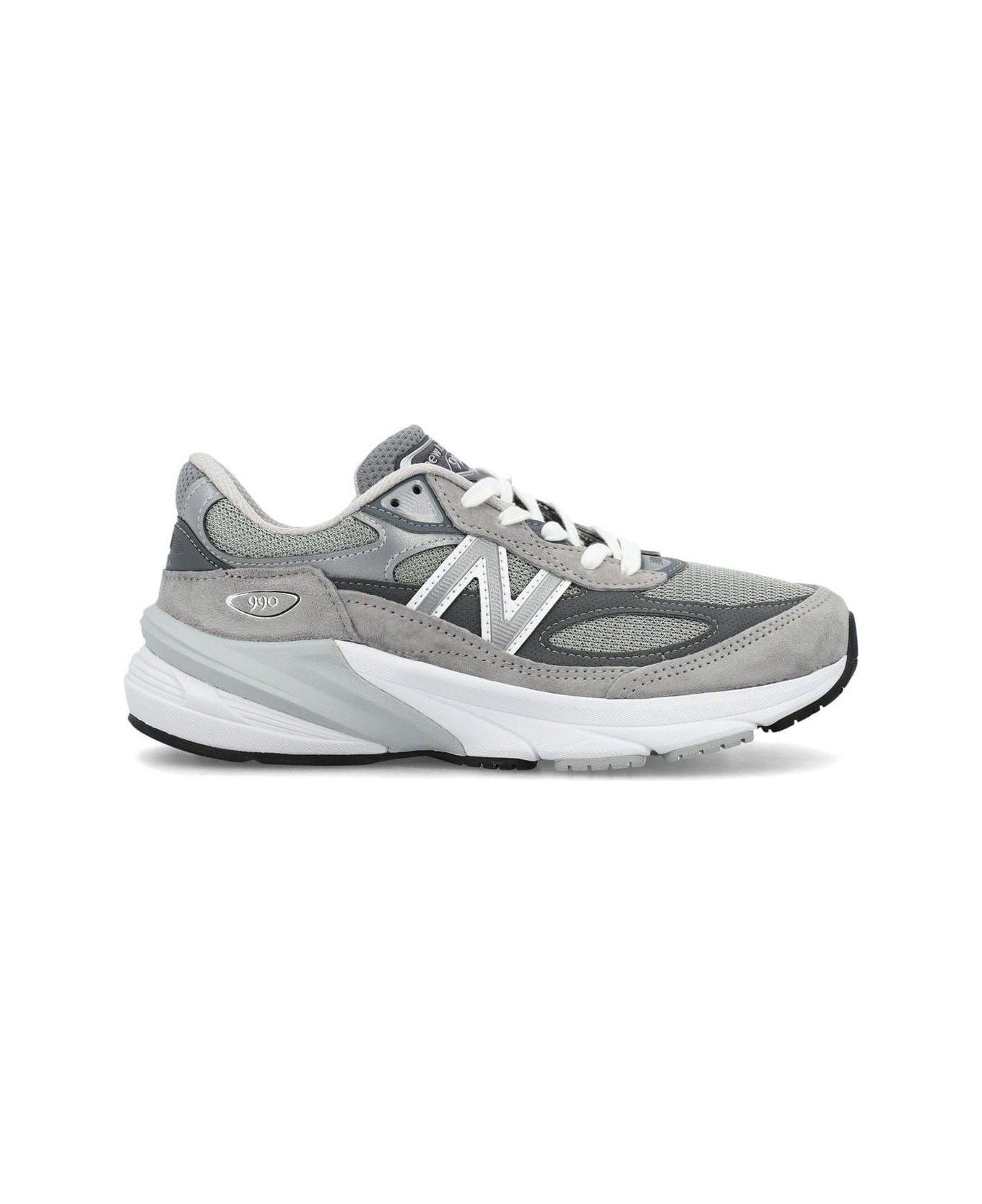 New Balance 990 V6 Laceup Sneakers - GREY