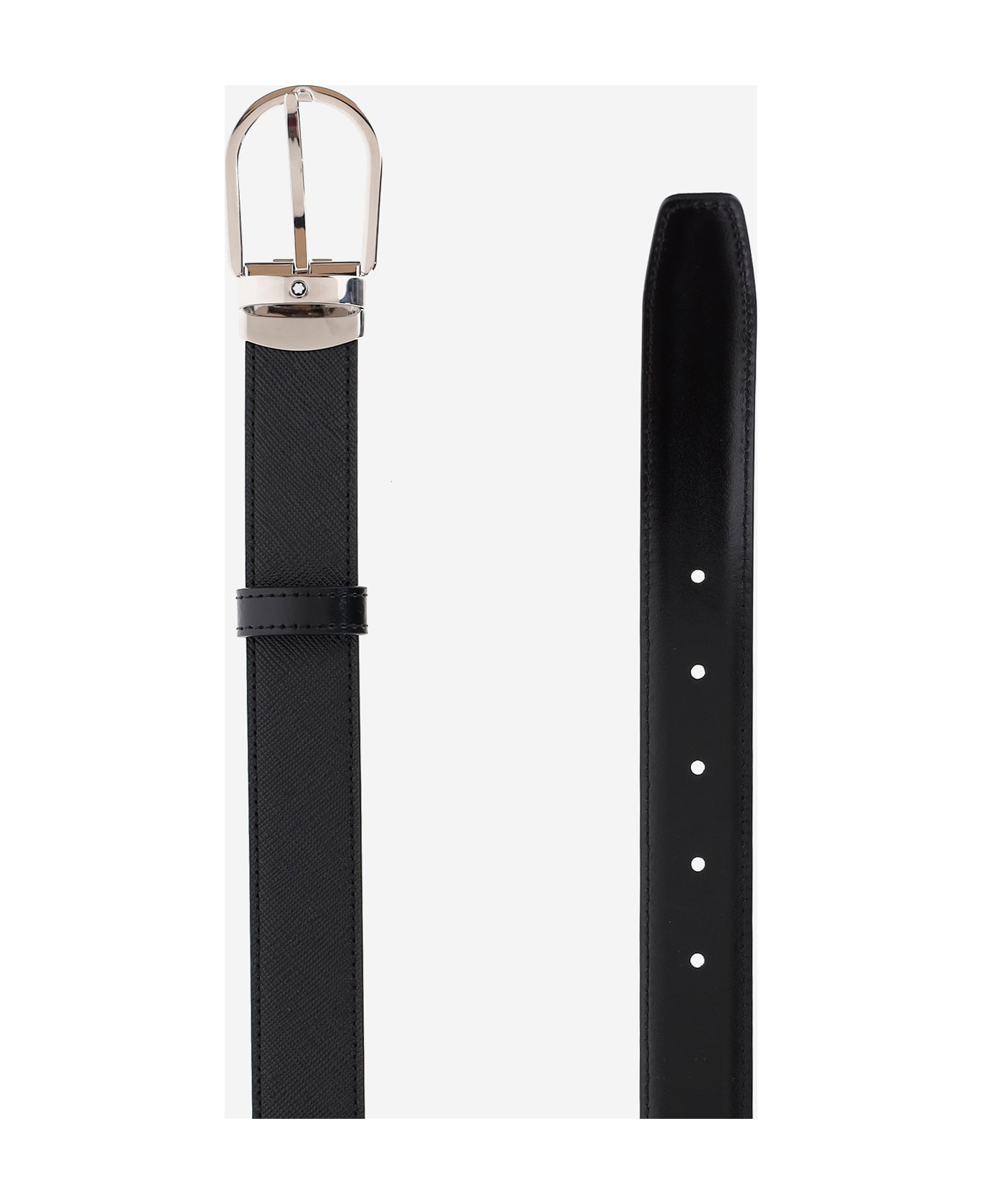 Montblanc Reversible Leather Belt - Black