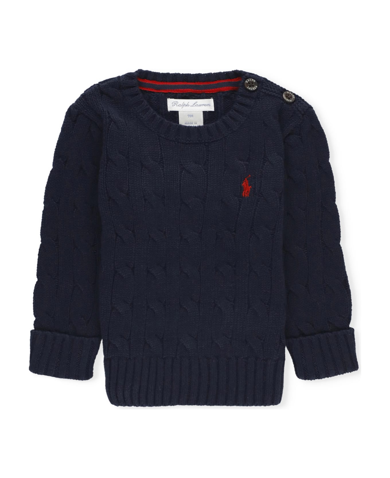 Ralph Lauren Sweatshirt With Embroidered Pony - Blue