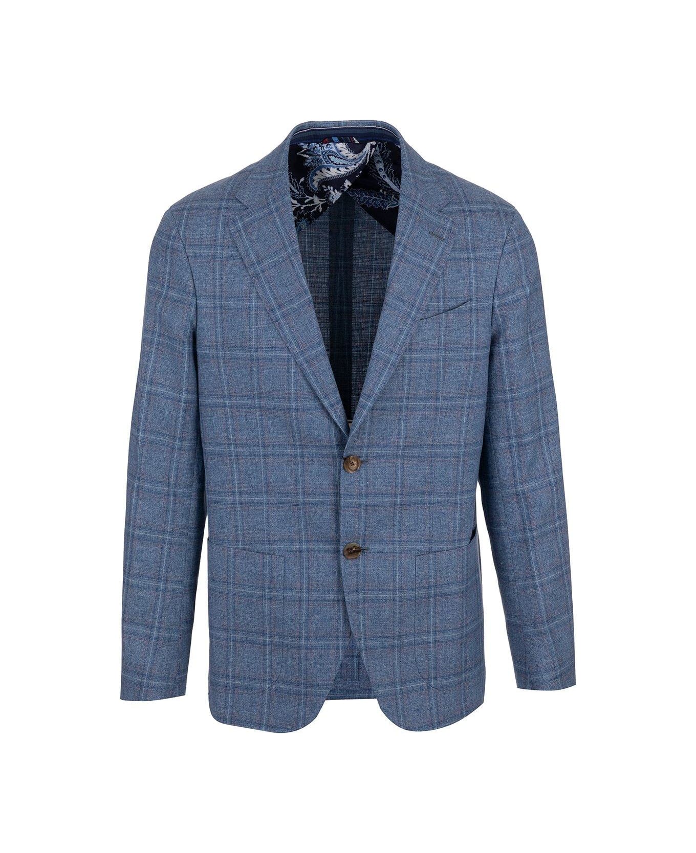 Etro Checkered Single-breasted Suit