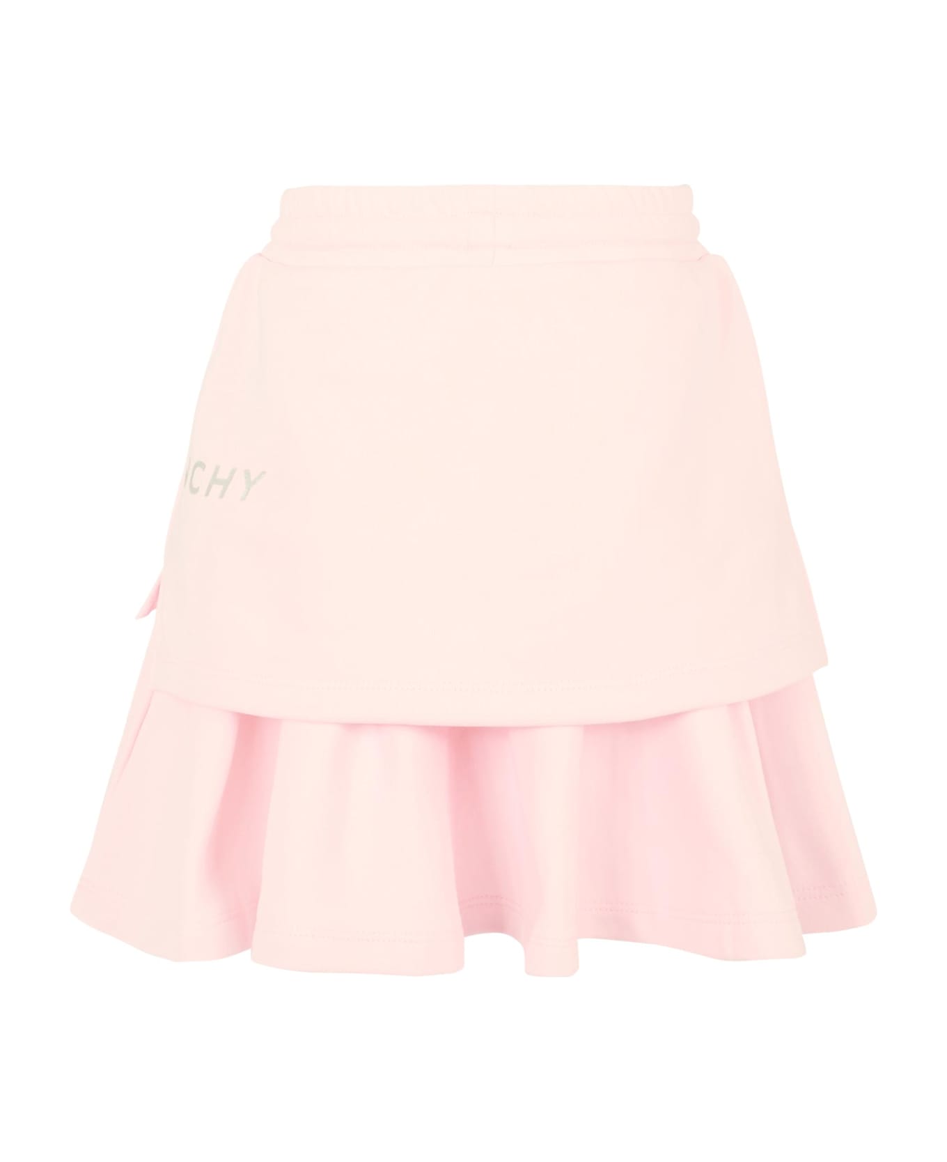 Givenchy Pink Skirt For Girl With Logo - Pink