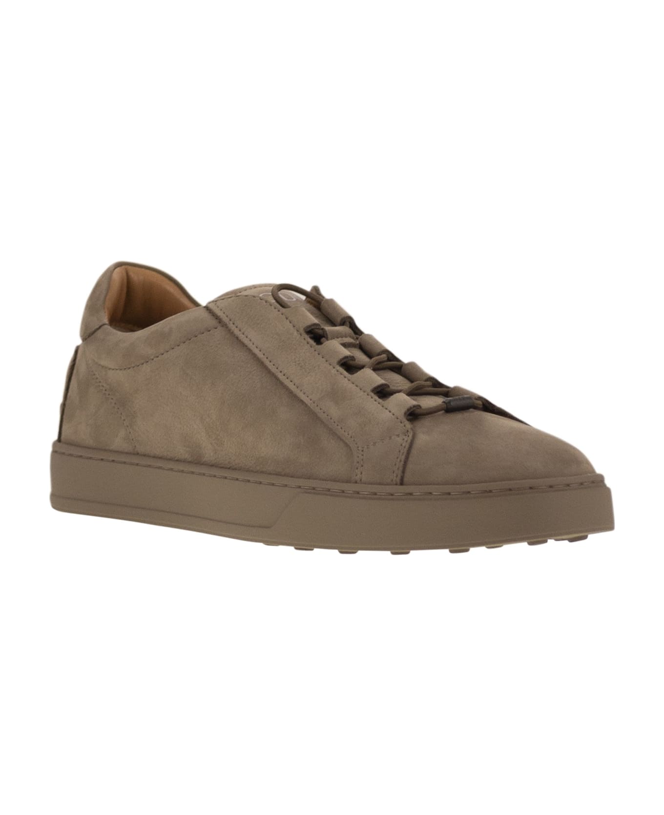 Tod's Sneakers In Nubuck - Camel