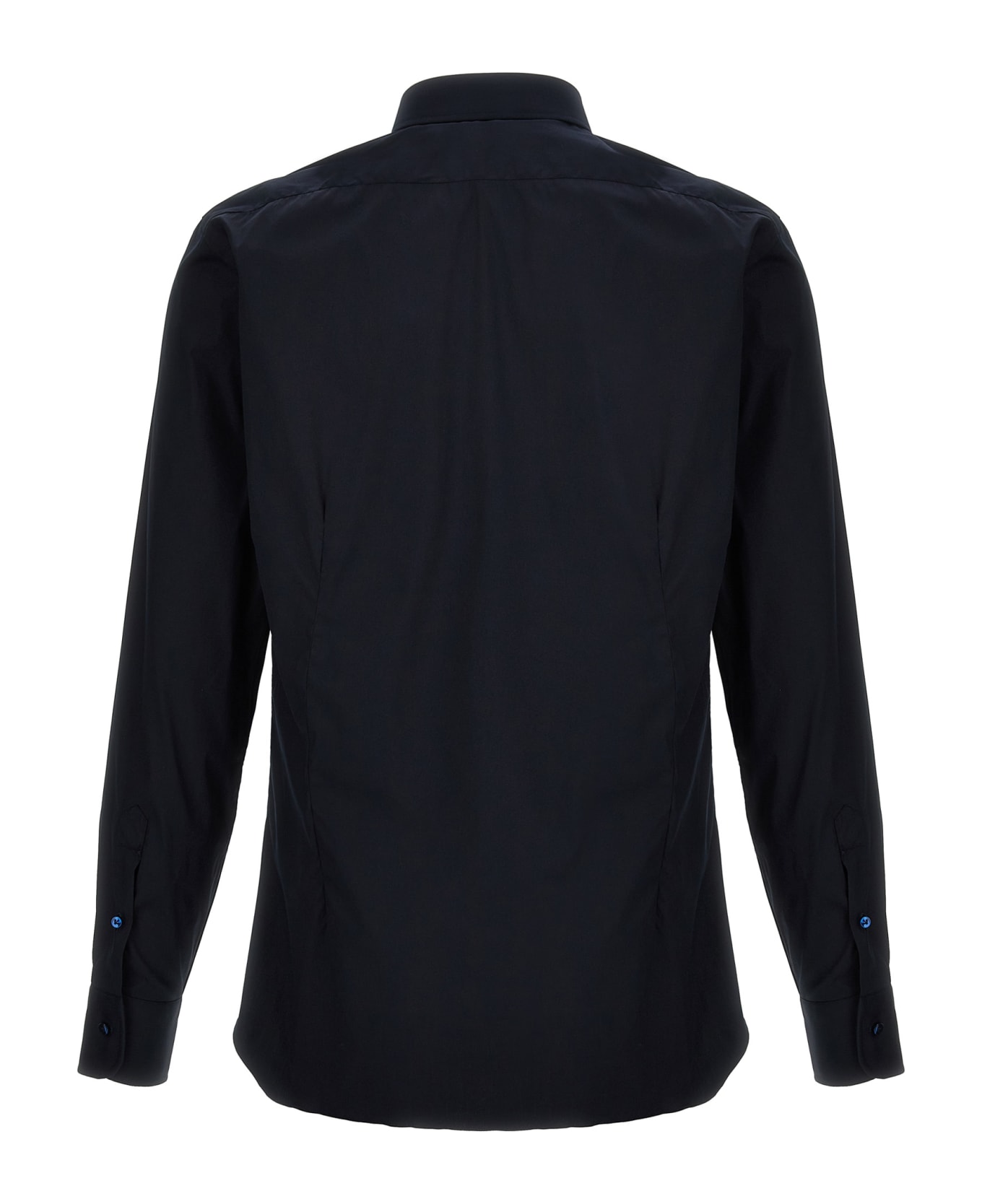 Barba Napoli Poplin Shirt - Blue