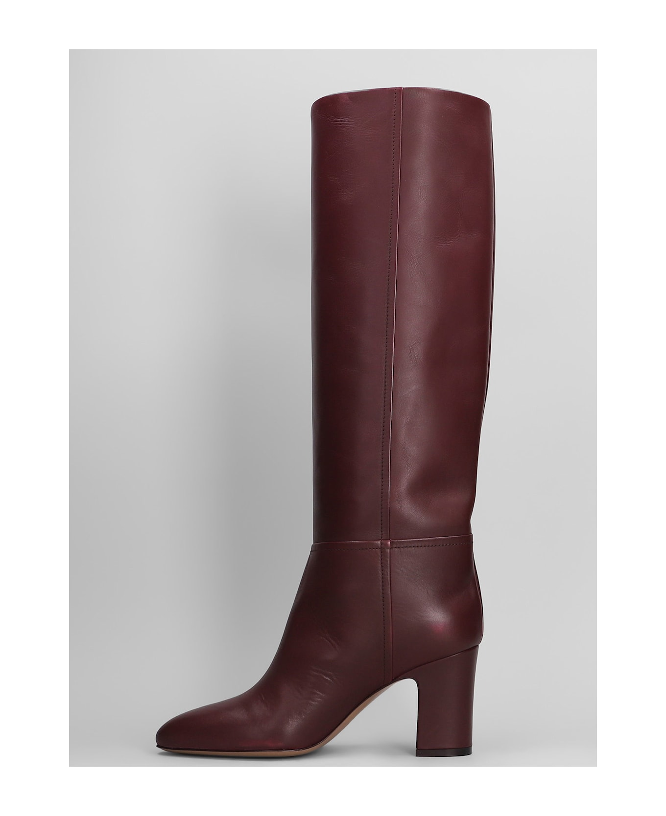 Paris Texas Lavinia Boot 75 High Heels Boots In Bordeaux Leather - bordeaux