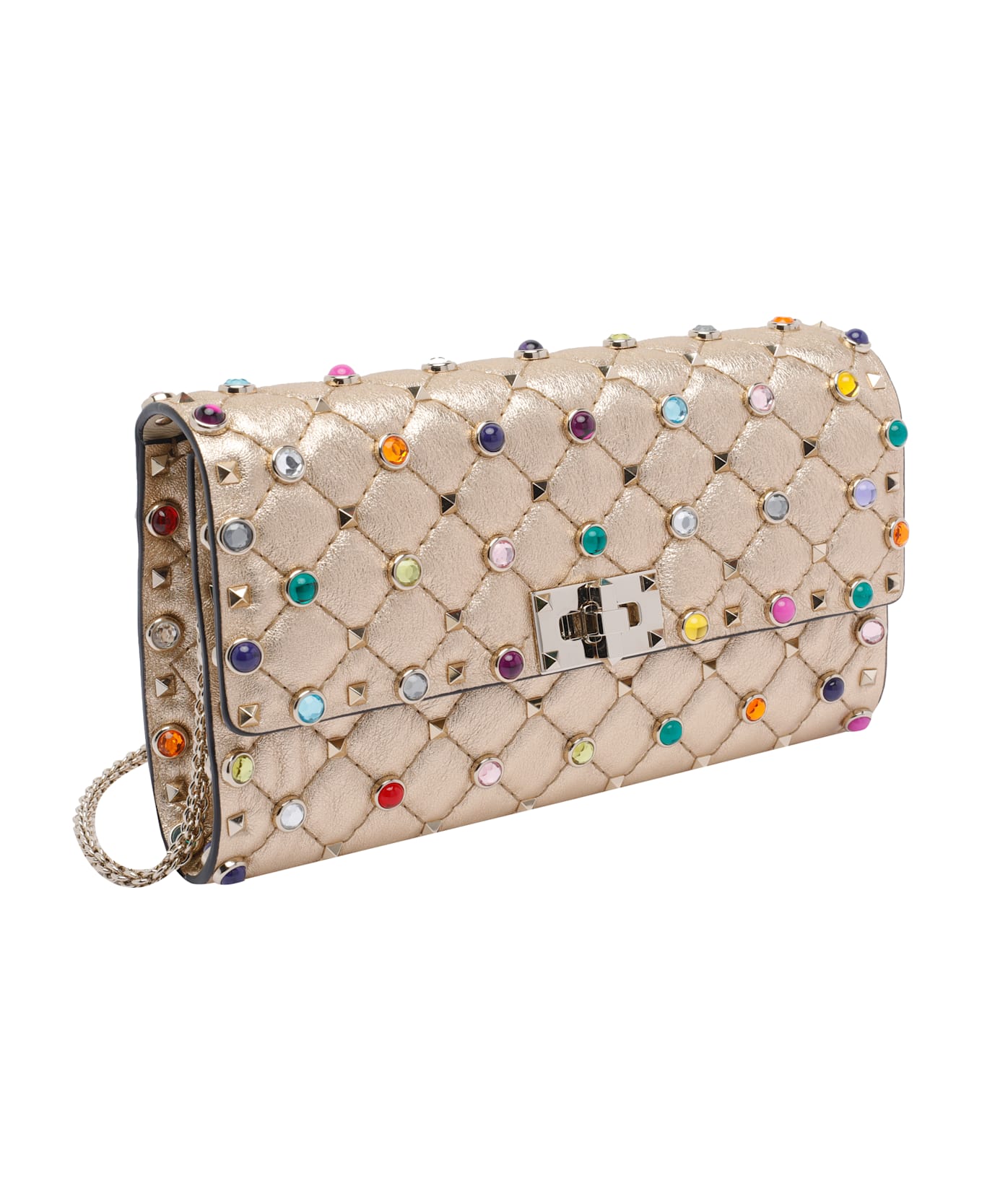 Valentino Garavani Rockstud Spike Pochette - Golden