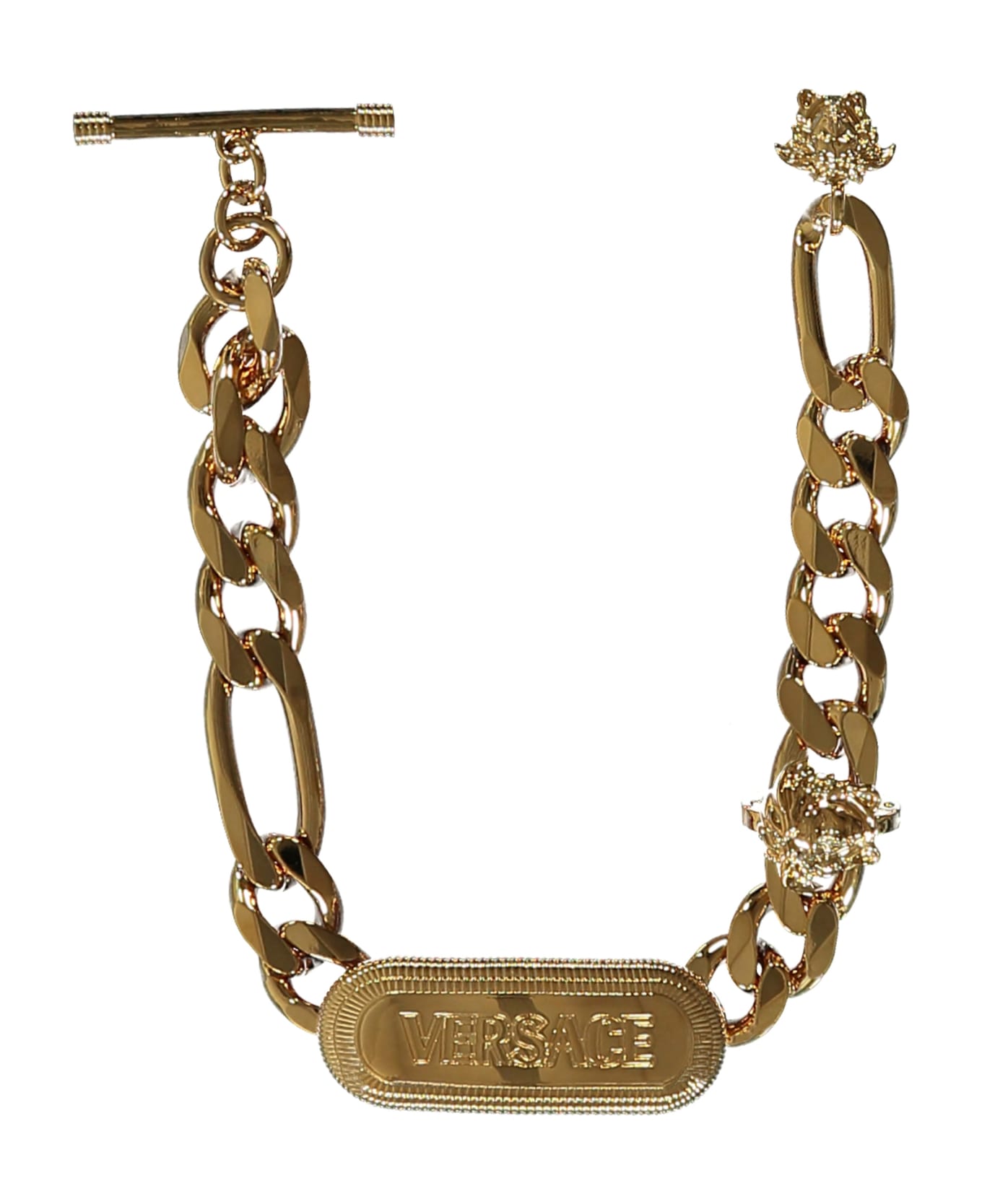 Versace Medusa Pendant Chain Bracelet - Gold